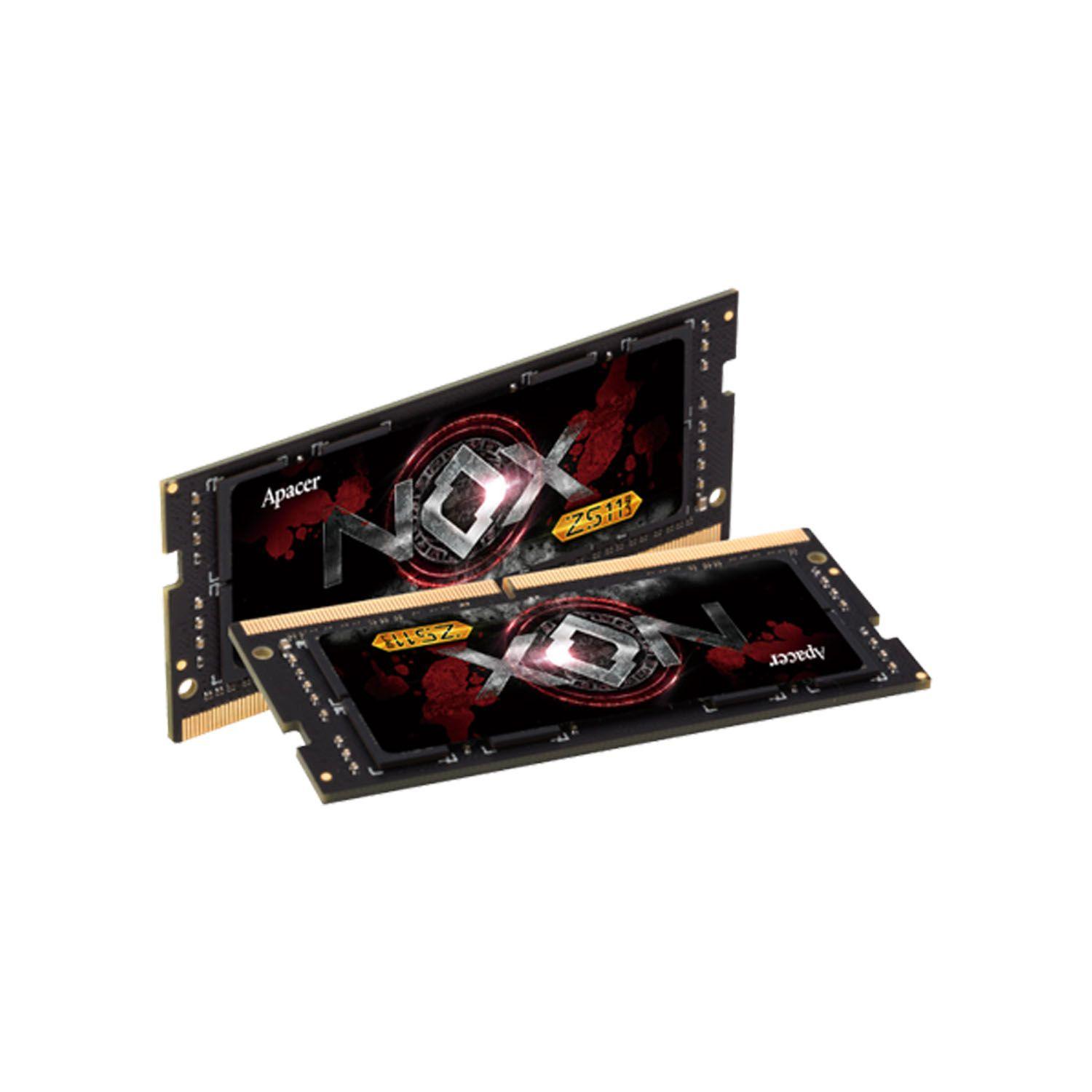 Memoria Ram Notebook Gamer SODIMM DDR4 8gb 3200MHz Apace Nox-2