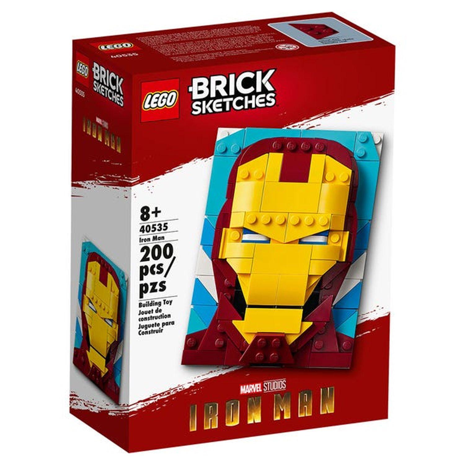 Lego Brick Sketches Marvel Iron Man 200 piezas - Crazygames-2