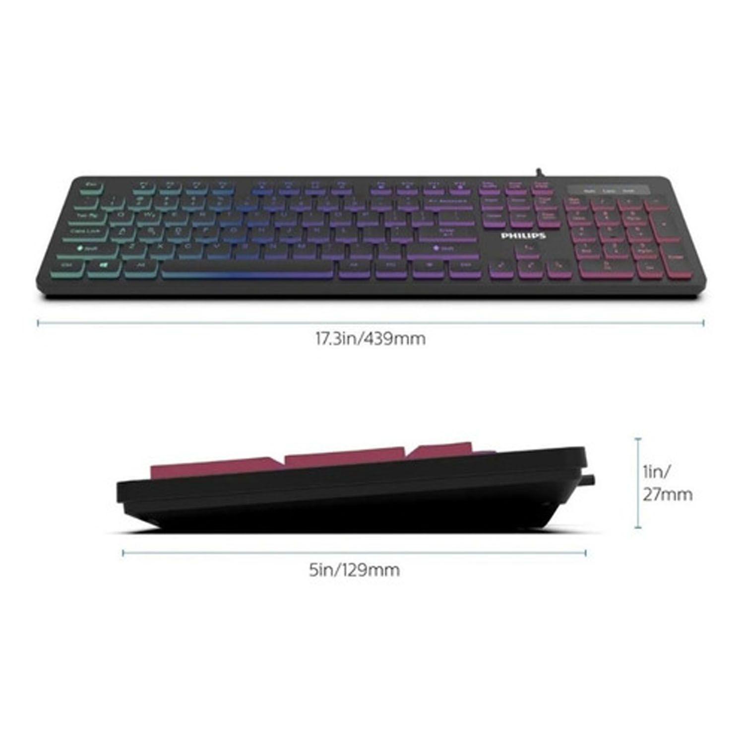 Teclado Gamer Membrana Philips G264 Momentum - Pc/ps4/xbox-2