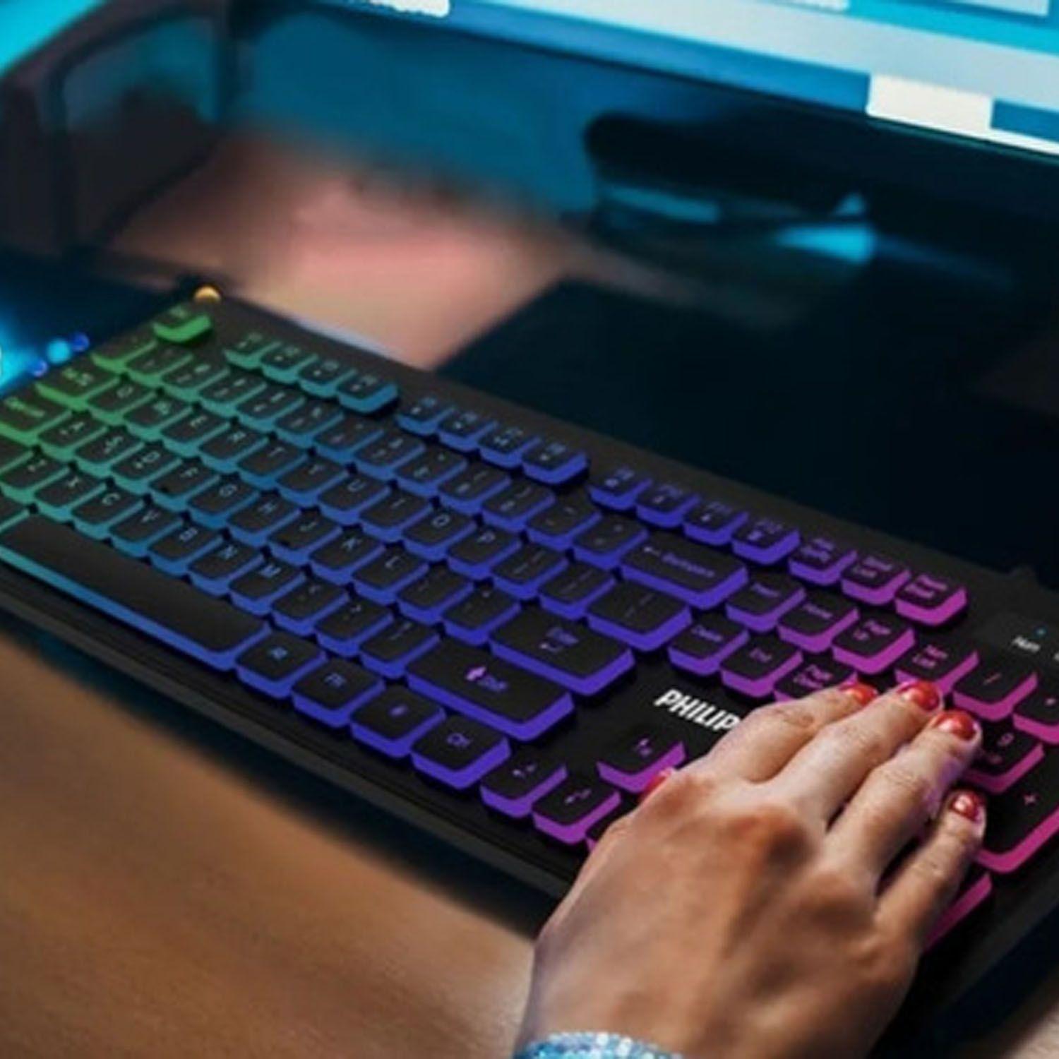 Teclado Gamer Membrana Philips G264 Momentum - Pc/ps4/xbox-3