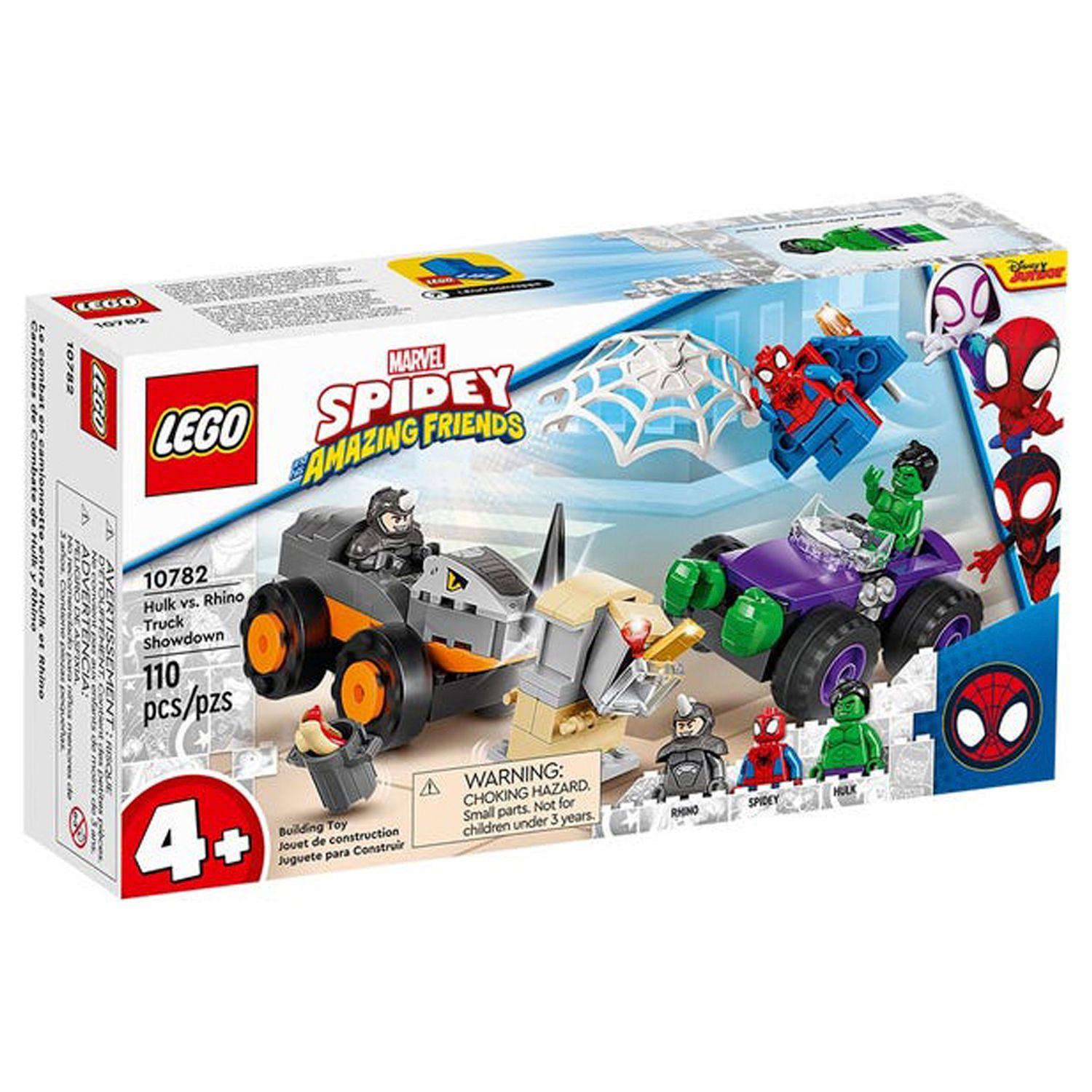 Lego Spidey Camiones de Combate De Hulk Y Rino 10782-1