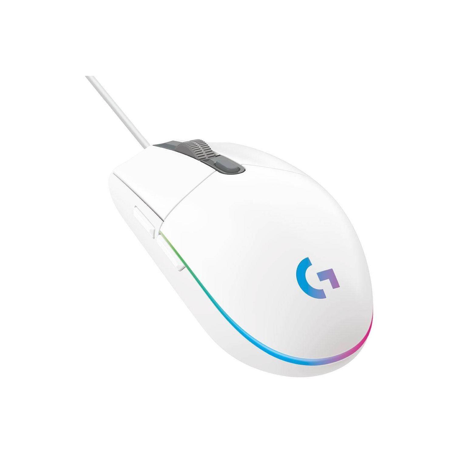 Mouse Gamer Logitech G203 Lightsync White-0