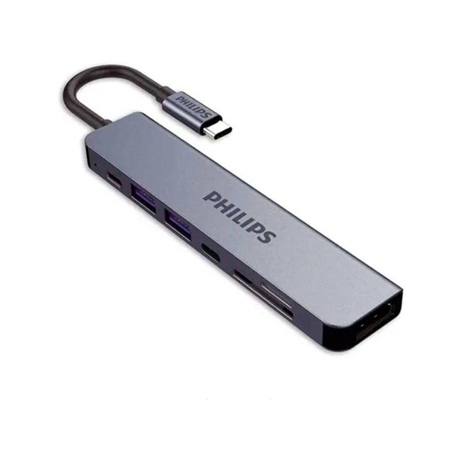 Convertidor Philips  Usb-c A Hdmi Usb Lector 7 En 1 Swv6117g-0