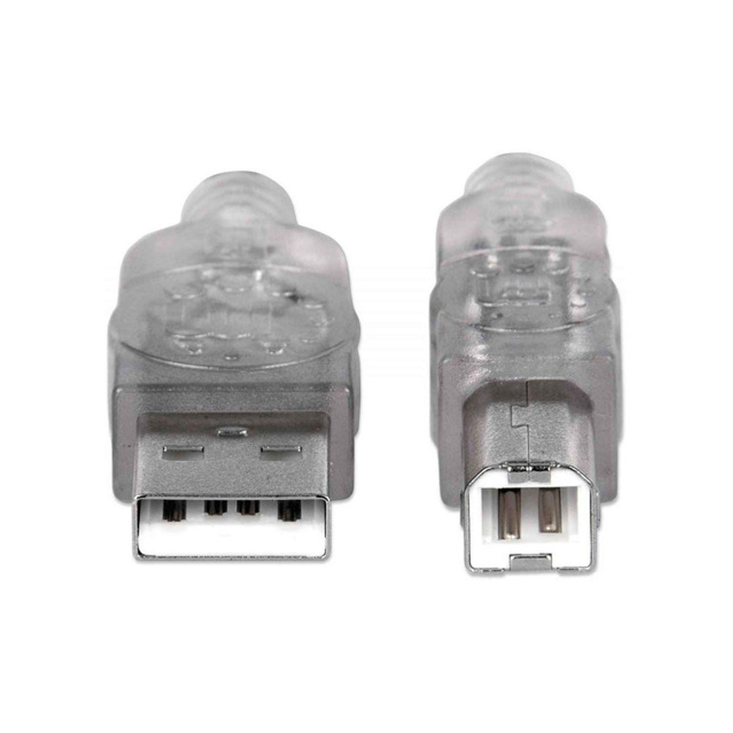 Cable Para Impresoras Usb 2.0 A Macho B Macho 480mbps 1.8mts-2