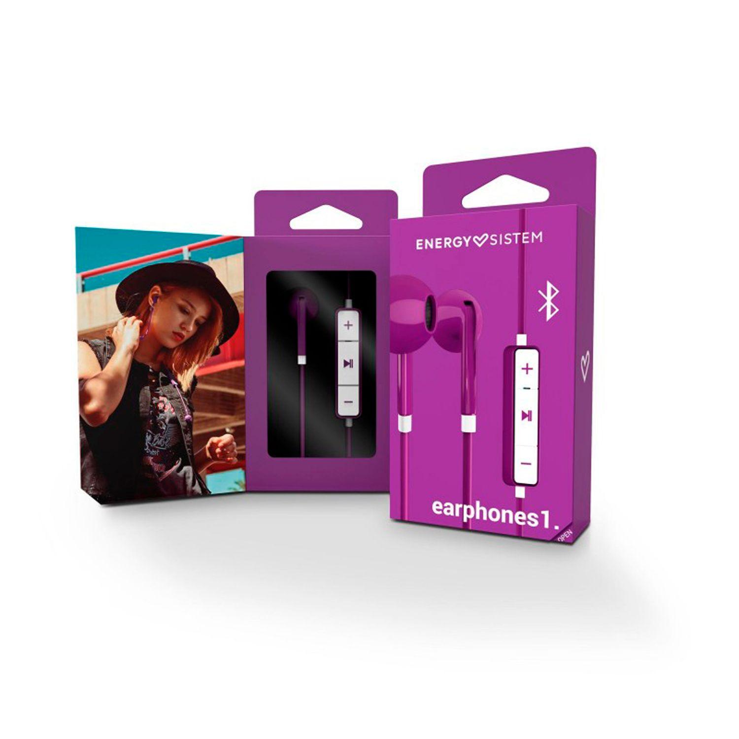 Energy Audifonos Earphones 1 Bluetooth Purpura - Crazygames-4