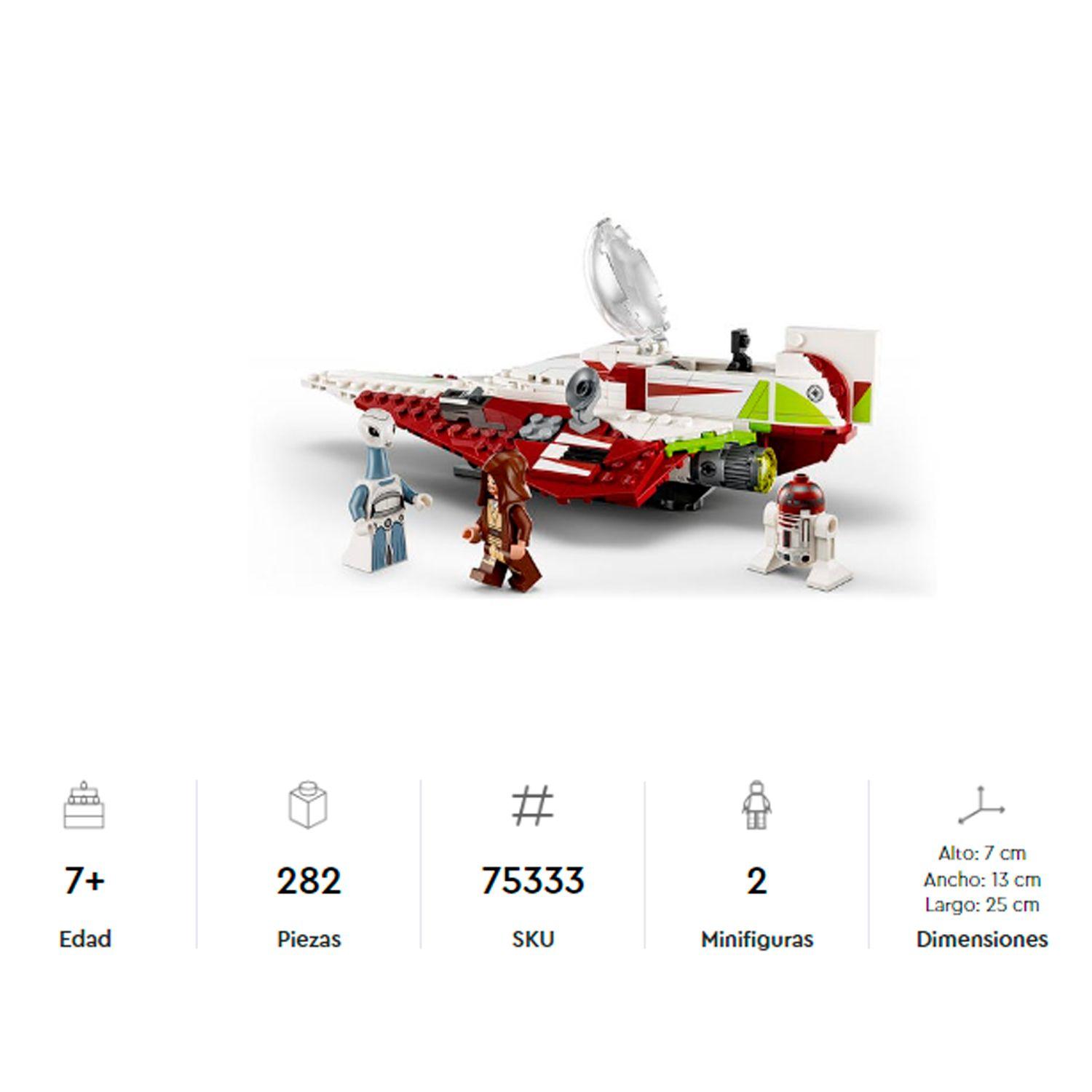 Lego Star Wars Caza Estelar Jedi De Obi-Wan Kenobi 75333-3