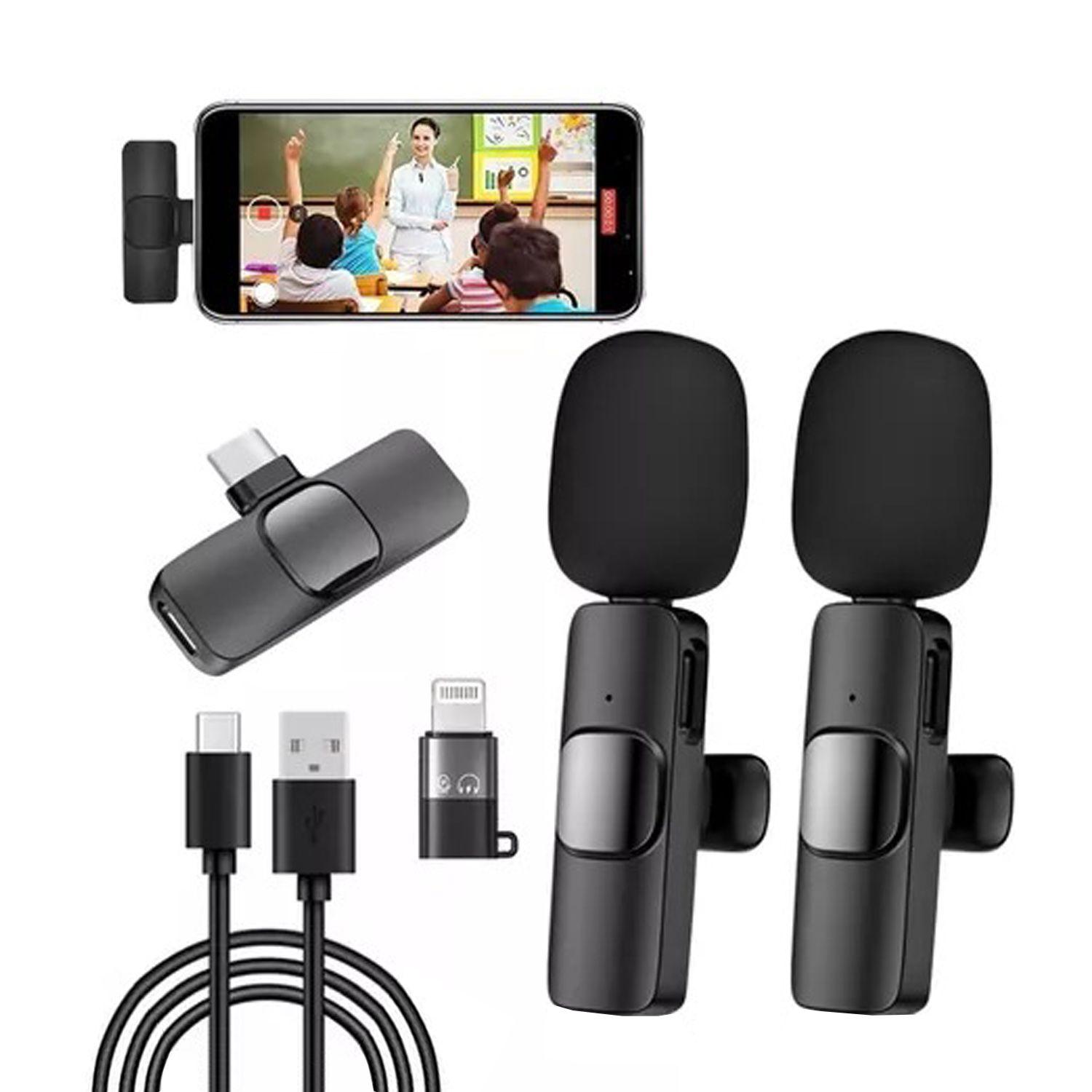Pack Microfono Lavalier Inalambrico Tipo-c Android / ios-0