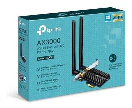Adaptador Pcie Ax3000 Wi-fi 6 Bluetooth 5.0 Tp Link Tx50e-1