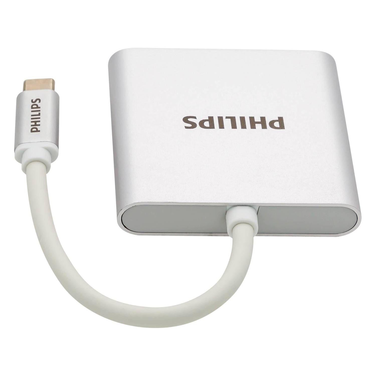 Convertidor Philips Usb-c A Hdmi Usb Lector 3 En 1-1