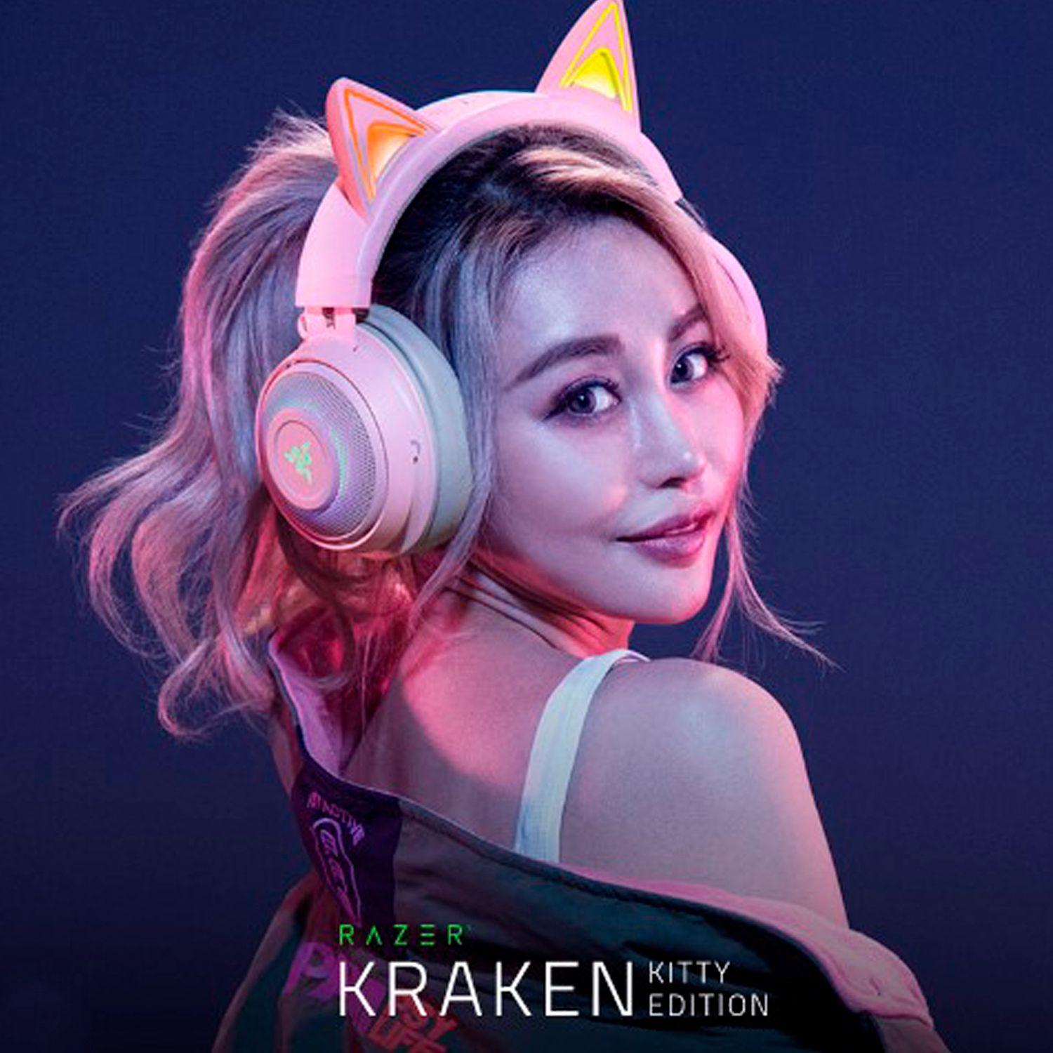 Audífonos Gamer Razer Kraken Kitty Quartz Rgb - Crazygames-4