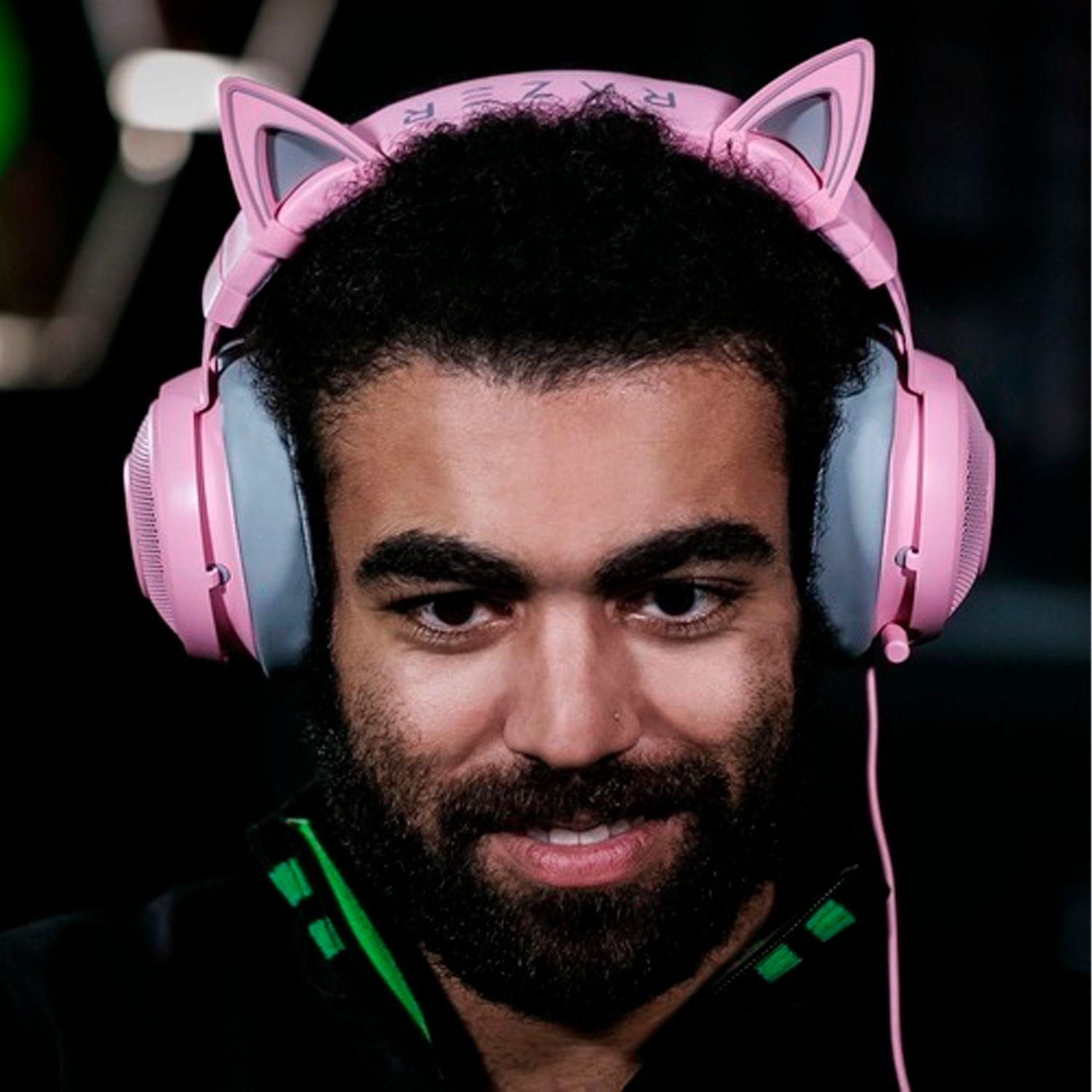 Audífonos Gamer Razer Kraken Kitty Quartz Rgb - Crazygames-5