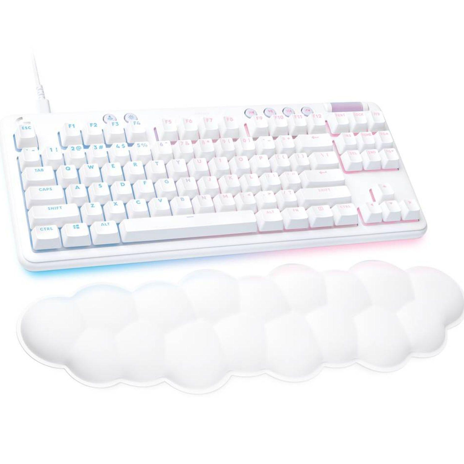 Teclado Gamer Logitech G713 Blanco GX Brown - Crazygames-1