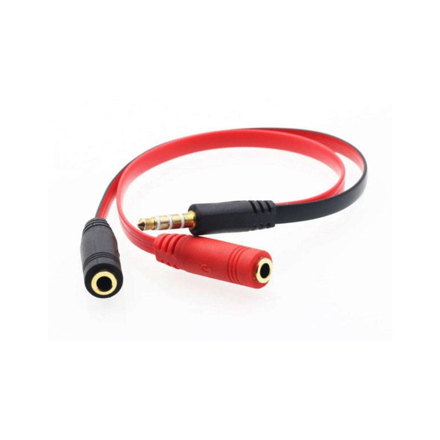 Splitter Cable 2 A 1 Audio 3.5 Sonido Y Micrófono-0