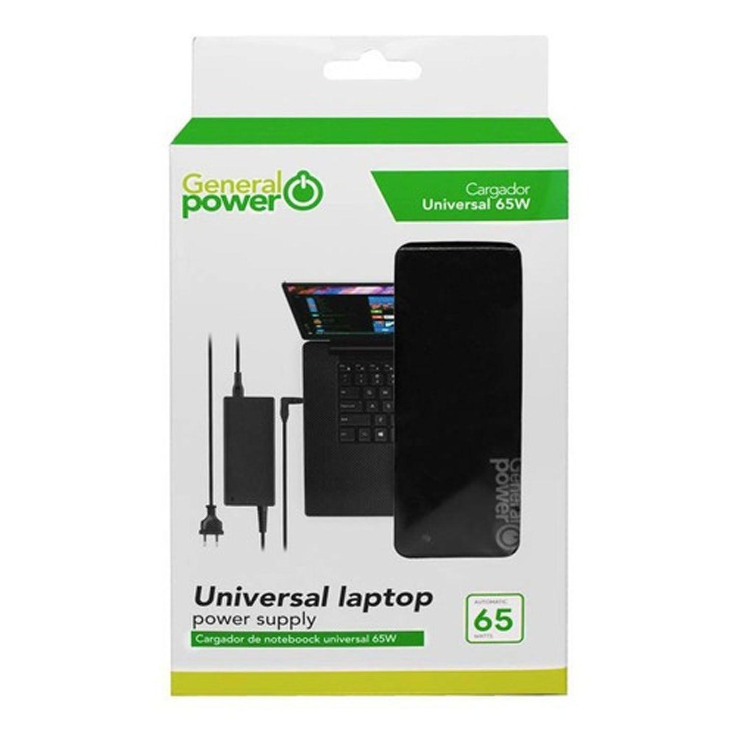 Cargador Universal Notebook 65w General Power 65sli-0