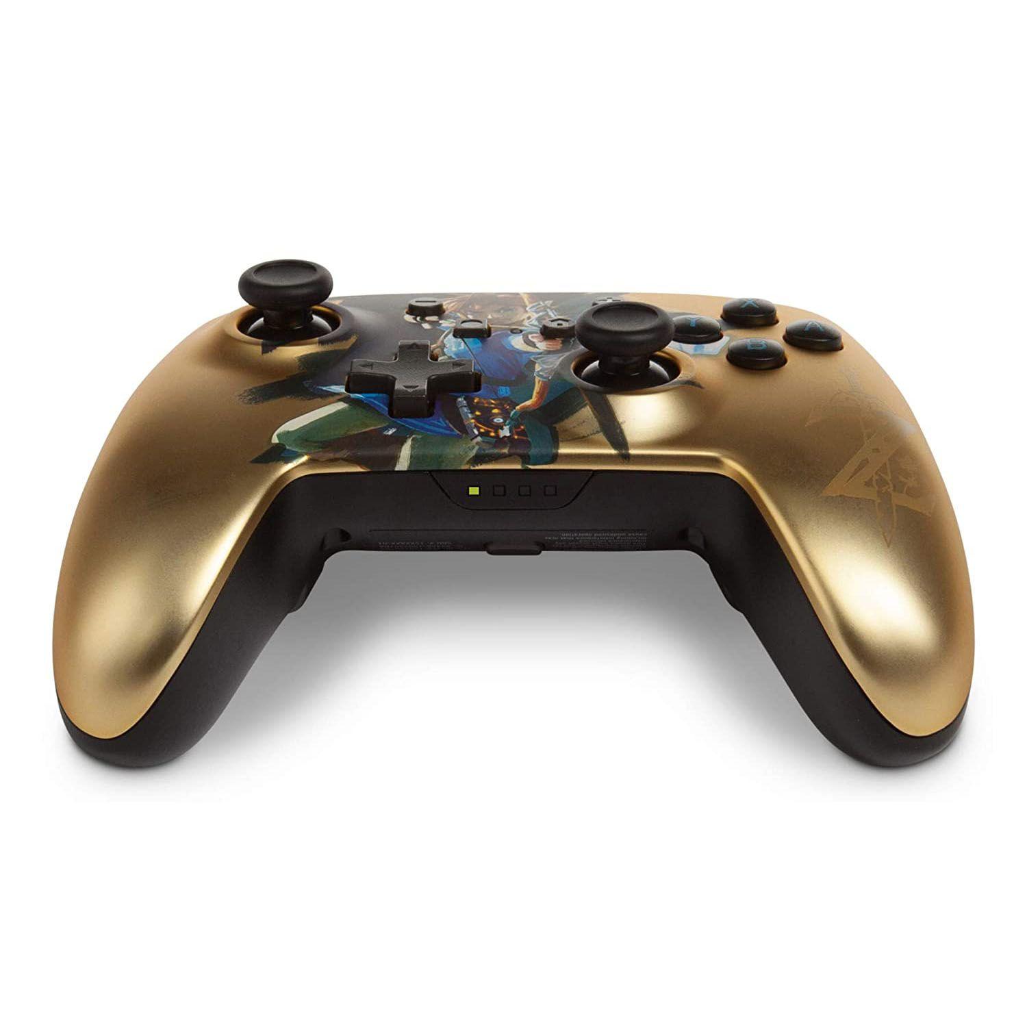 Control Pro Inalámbrico Para Switch Zelda Dorado Power A-2