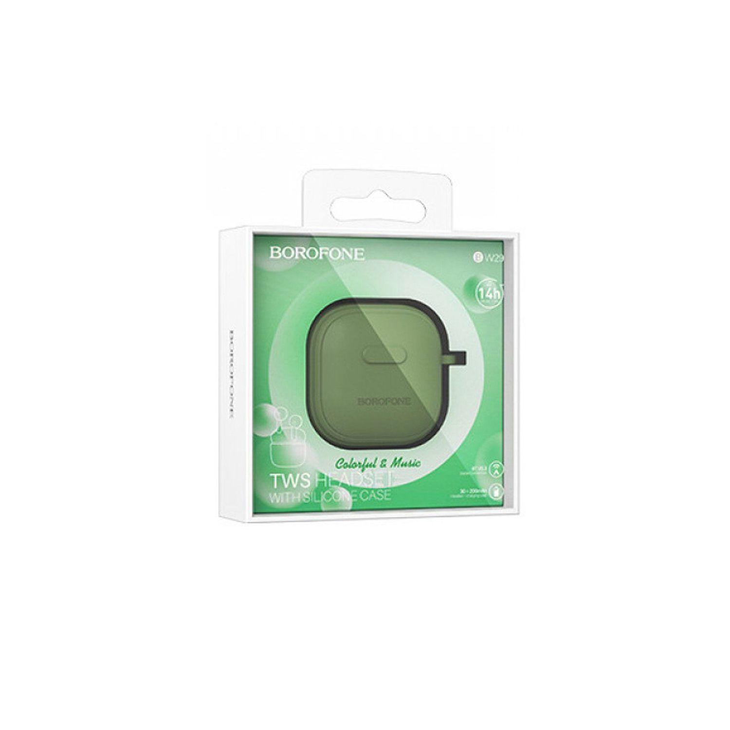 Audífono True Wireless Borofone BW29 Forest Green-1