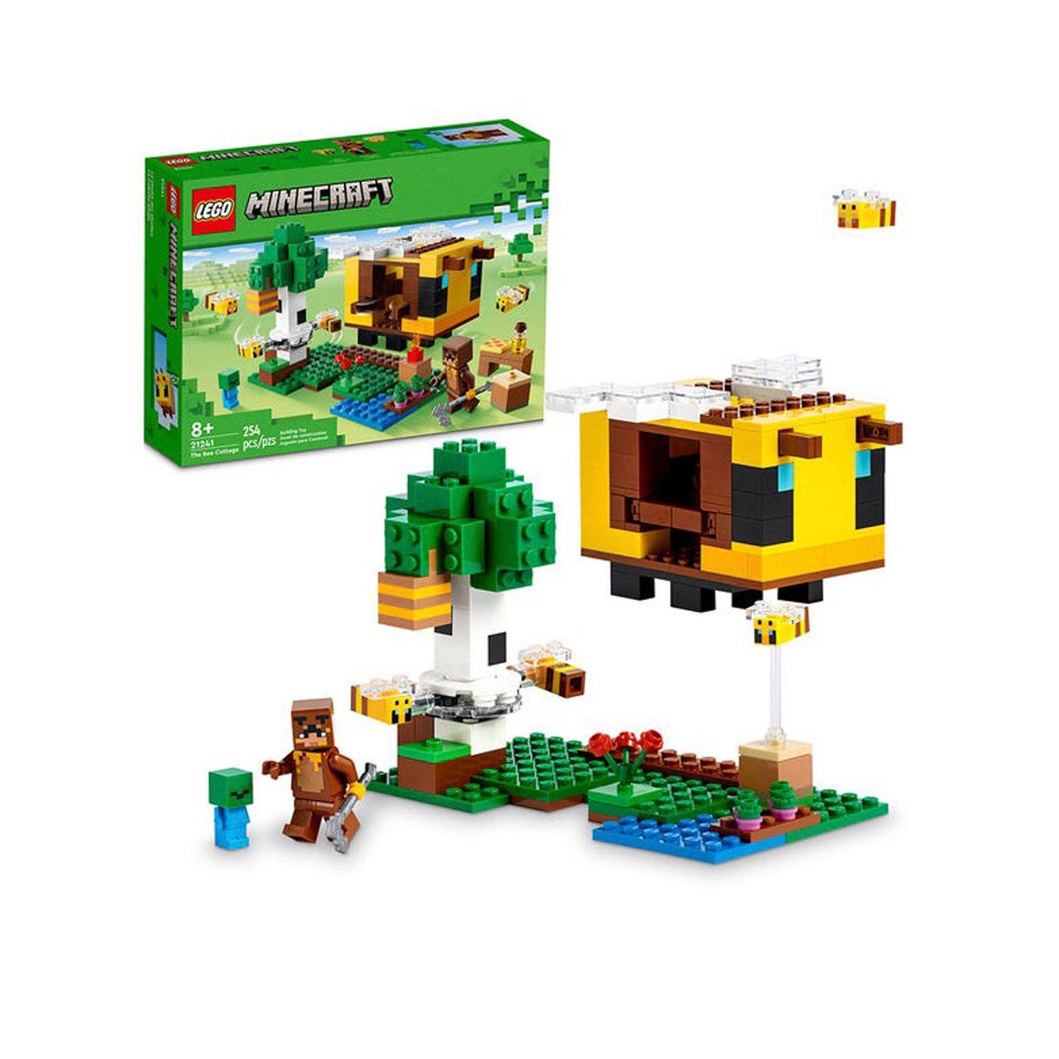 Lego Minecraft La Cabaña Abeja 21241- Crazygames-0