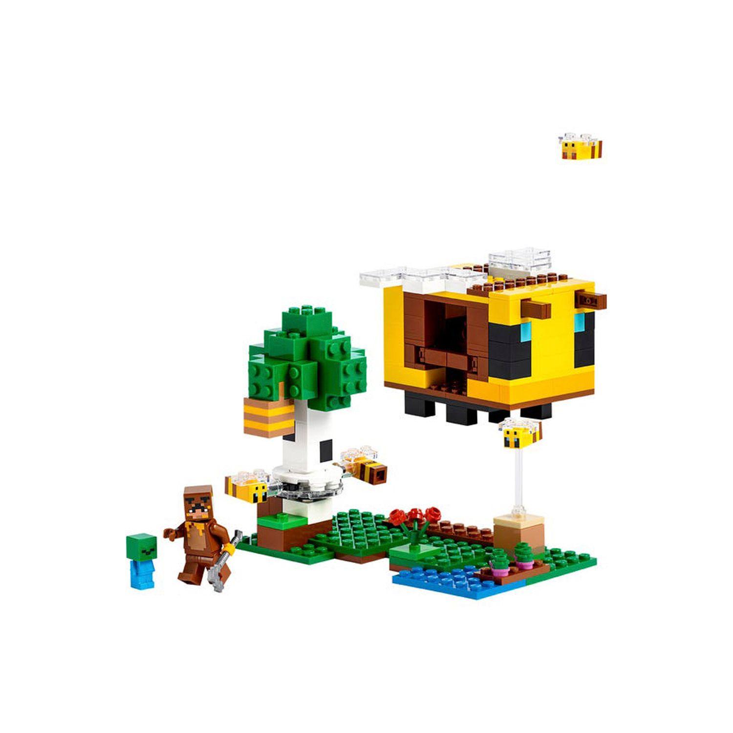 Lego Minecraft La Cabaña Abeja 21241- Crazygames-3