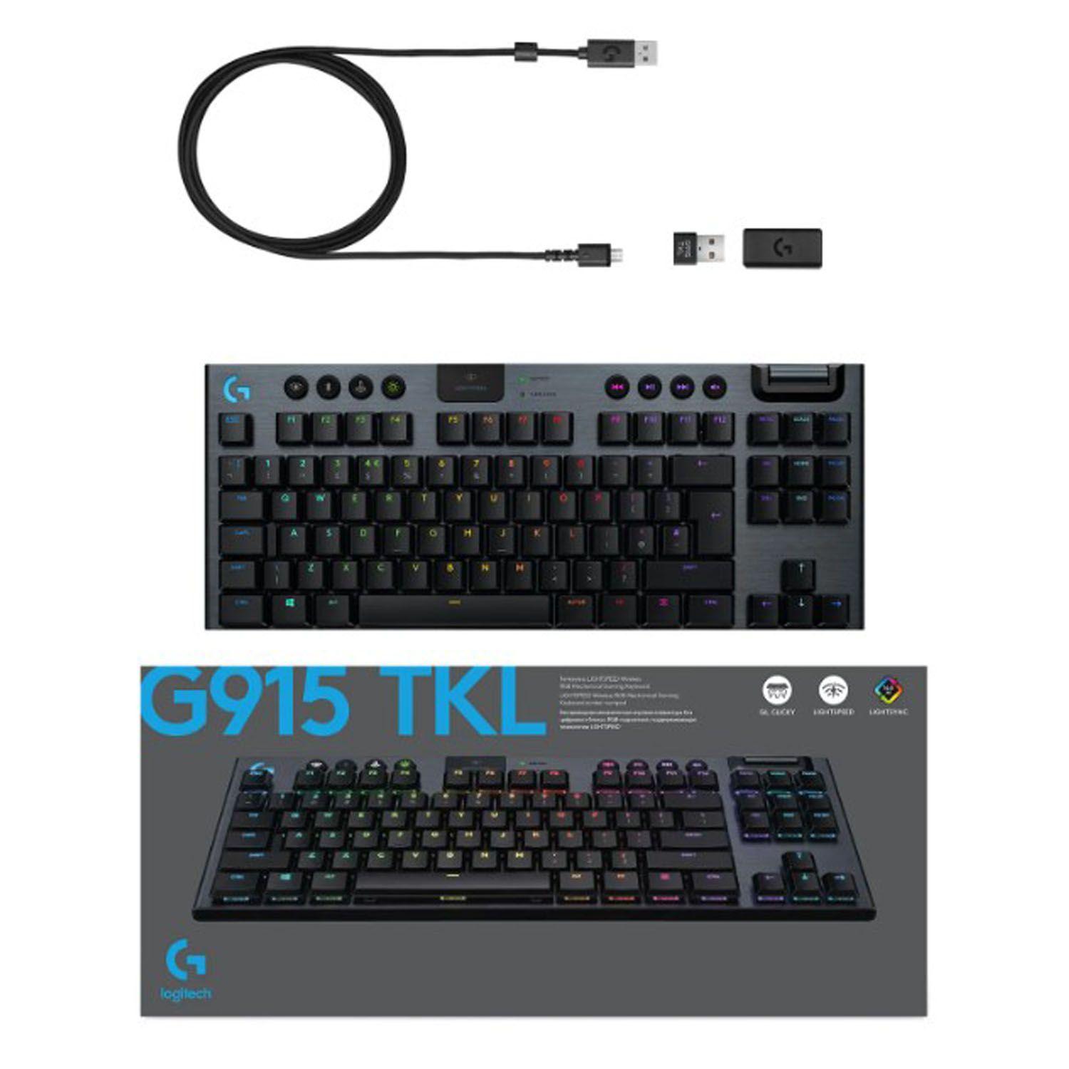 Teclado Mecánico Logitech G915 Tkl Rgb Inalámbrico-3