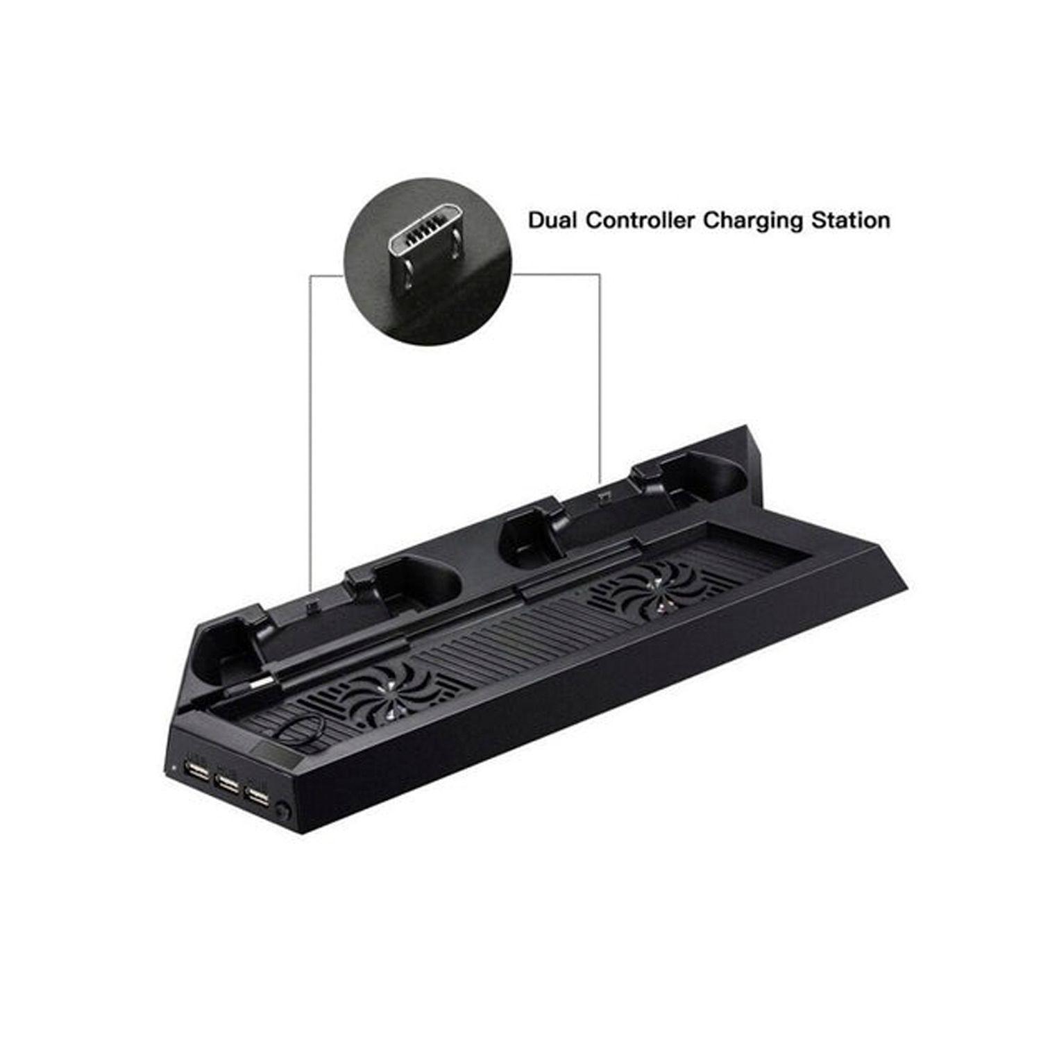 Base Vertical con Ventilacion Y Carga Compatible PS4 Fat-2