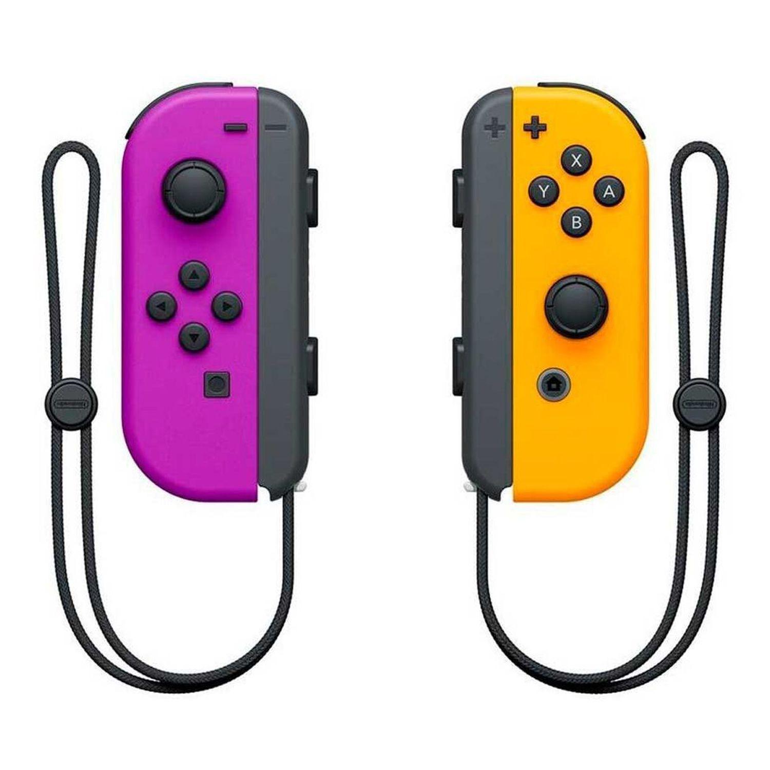 Control Joycon oficial Purpura Y Naranja Neon - Crazygames-0