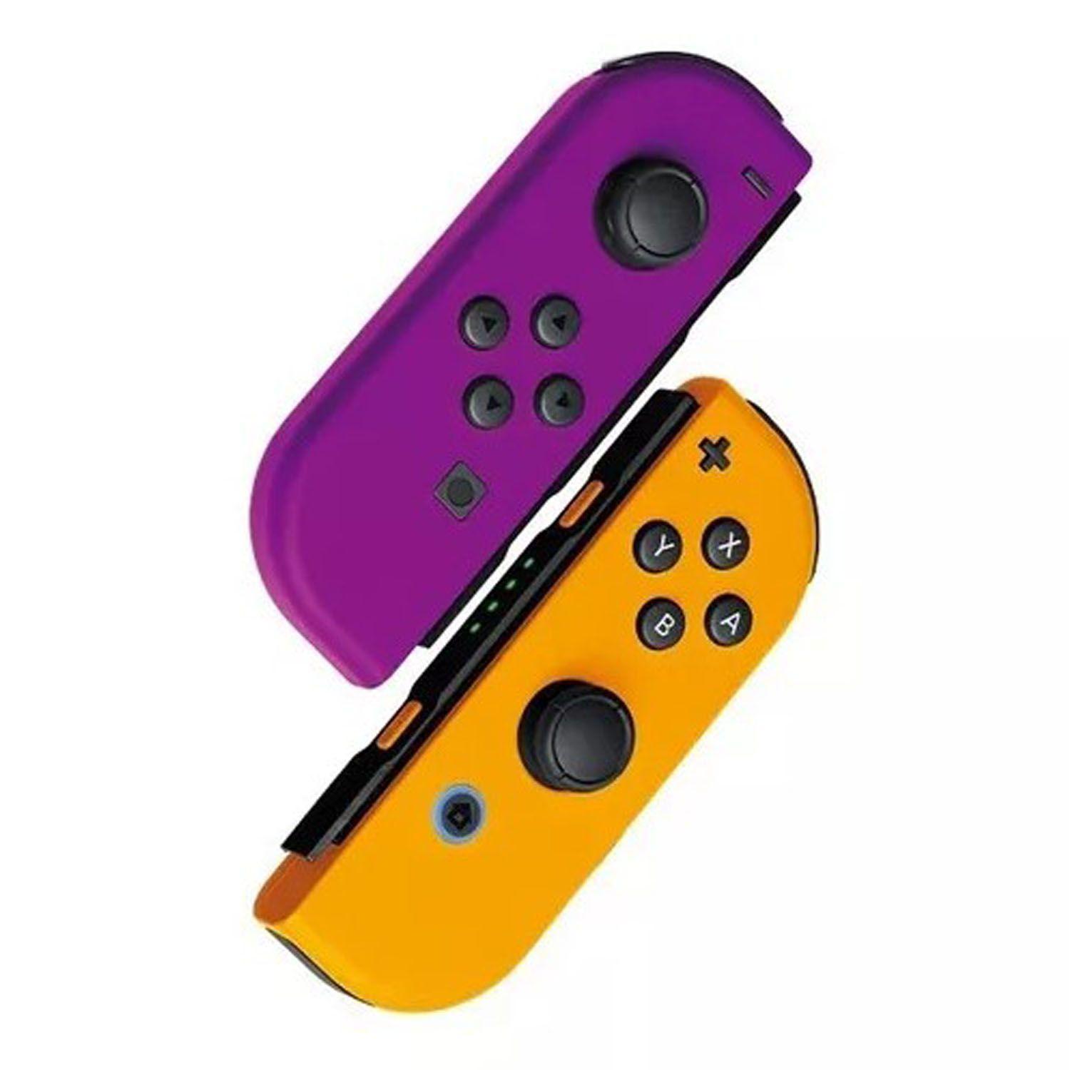 Control Joycon oficial Purpura Y Naranja Neon - Crazygames-1