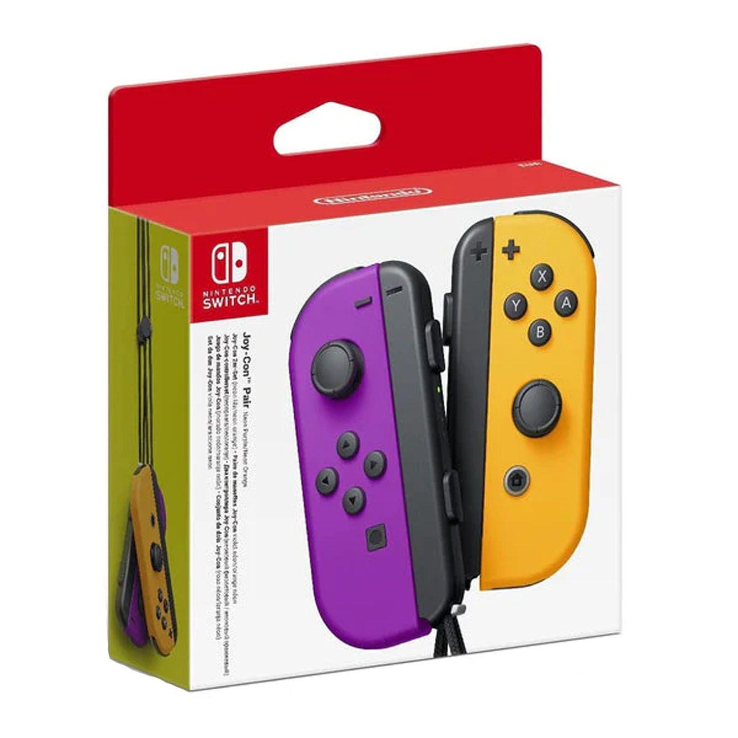Control Joycon oficial Purpura Y Naranja Neon - Crazygames-3