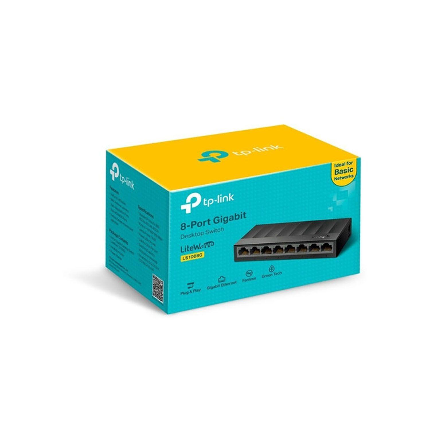 Switch De 8 Puertos Gigabit Tp-link Ls1008g - Crazygames-3