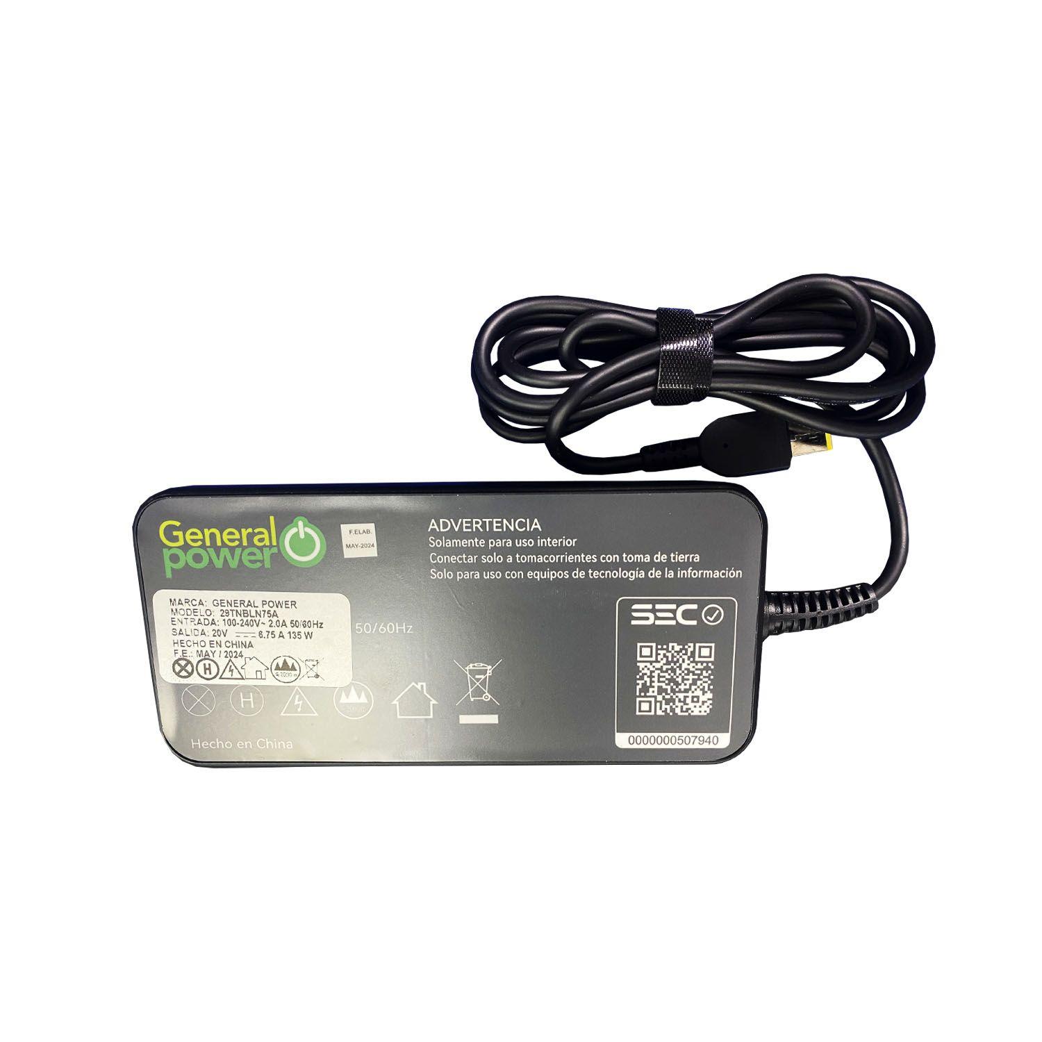 Cargador Universal Para Notebook Gamer Lenovo 135w 20v 6.75a-1