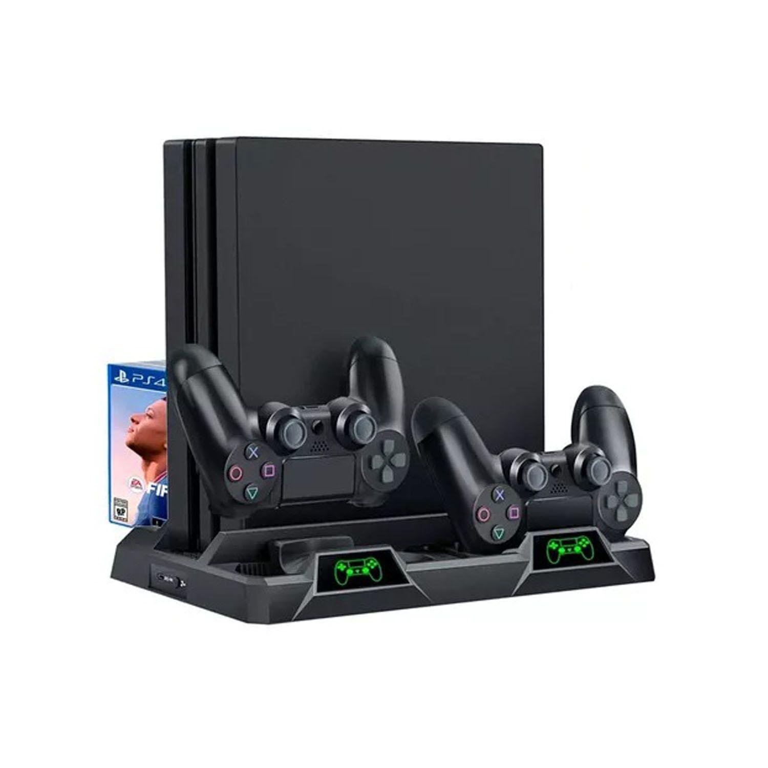 Base Multifuncional Led Compatible Con Ps4 Fat - Slim - Pro-1