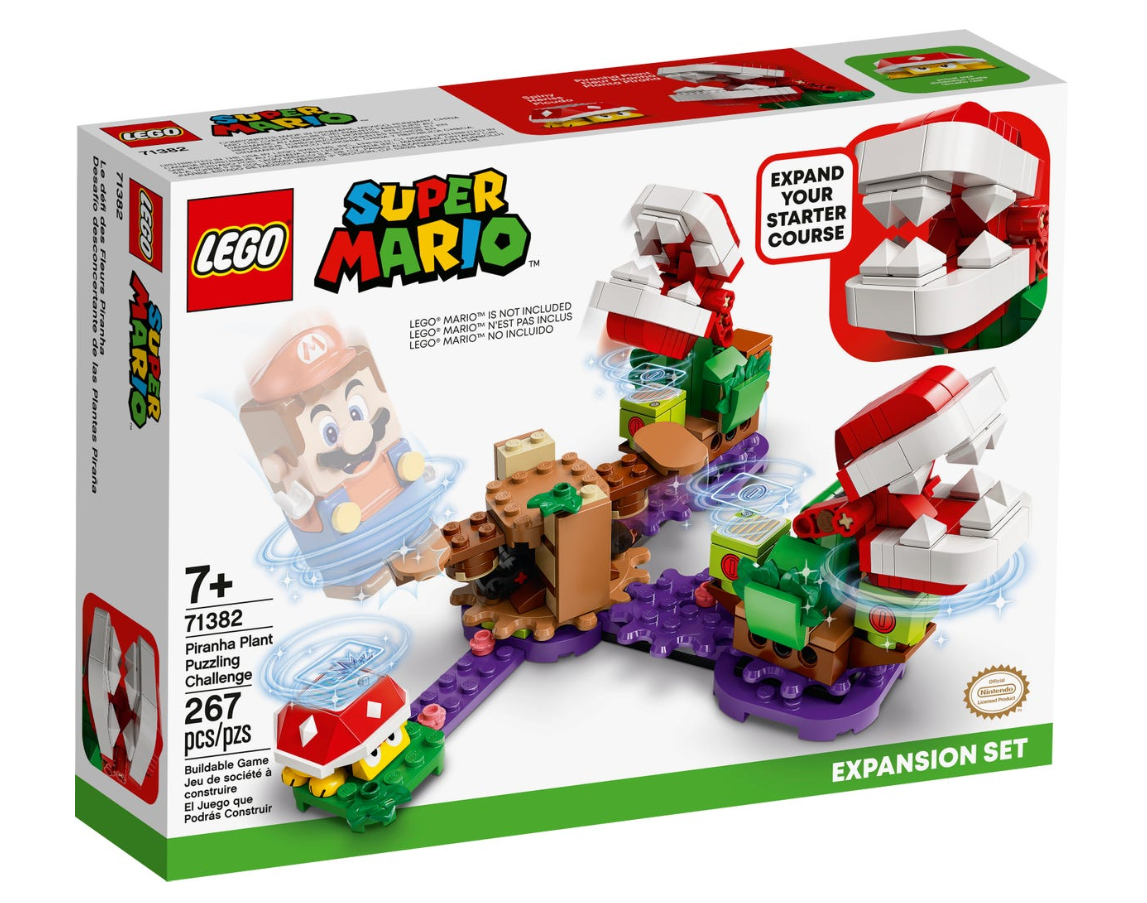 Lego Super Mario Set: Desafió Desconcertante De Las Pirañas-0