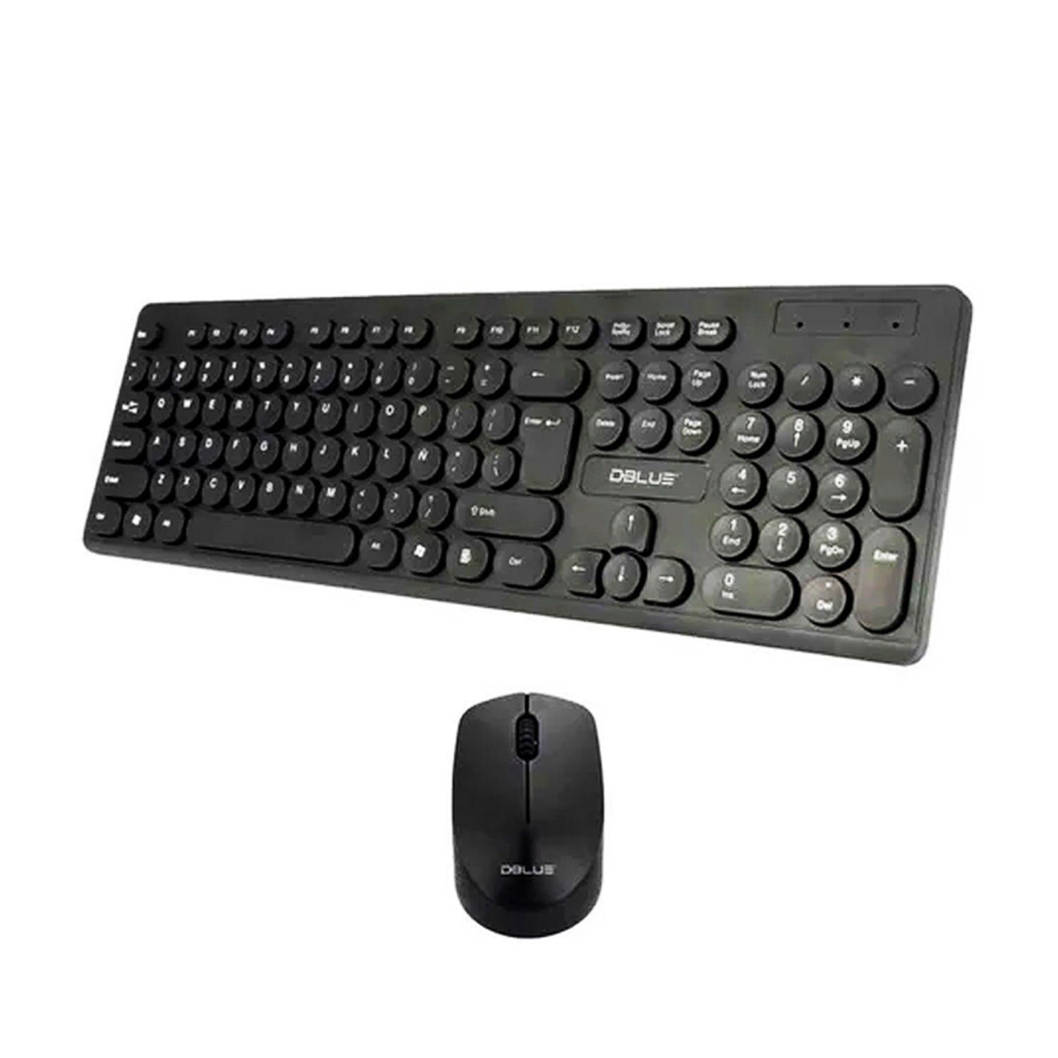 Kit de Teclado y Mouse Inalambricos DBK758 Negro- Crazygames-1