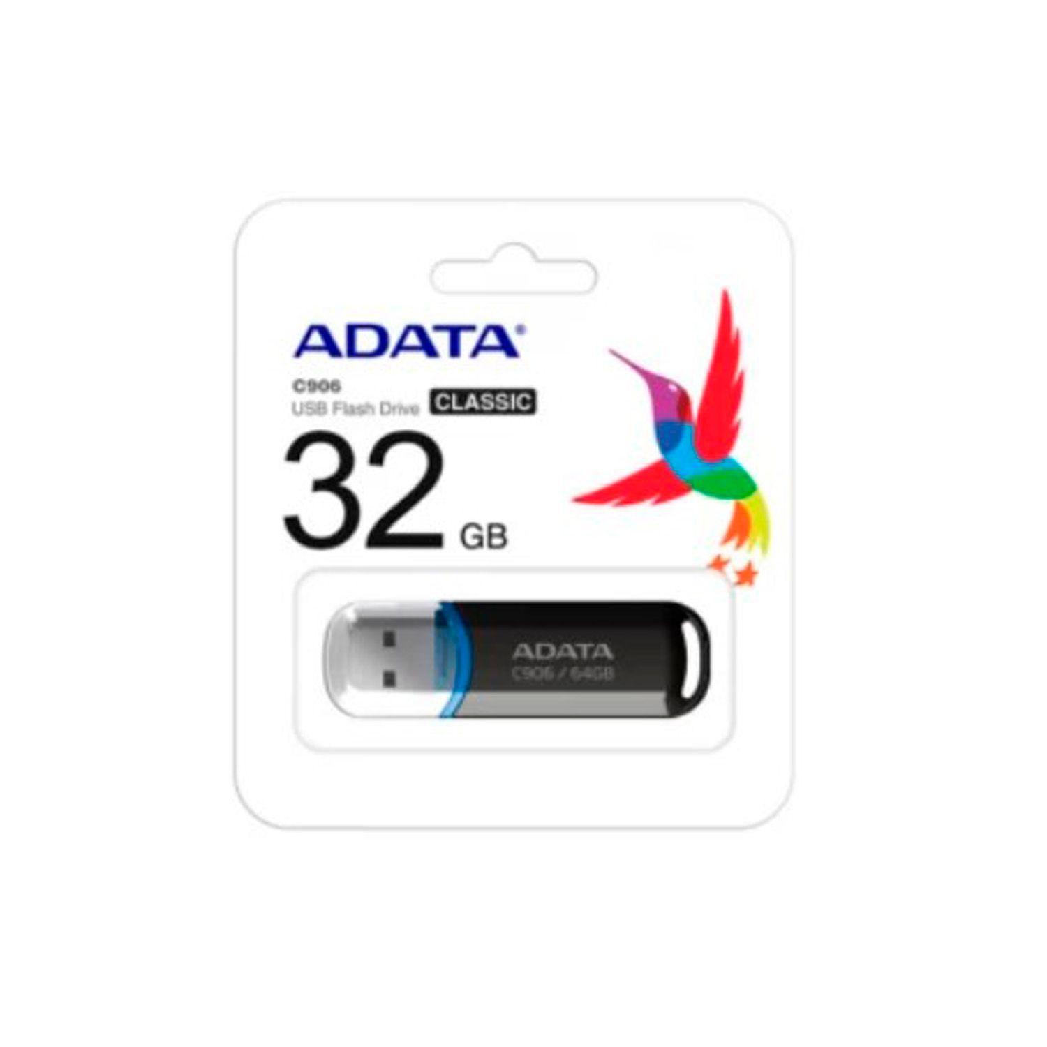 Pendrive Adata C906 32gb 2.0 Negro - Crazygames-0