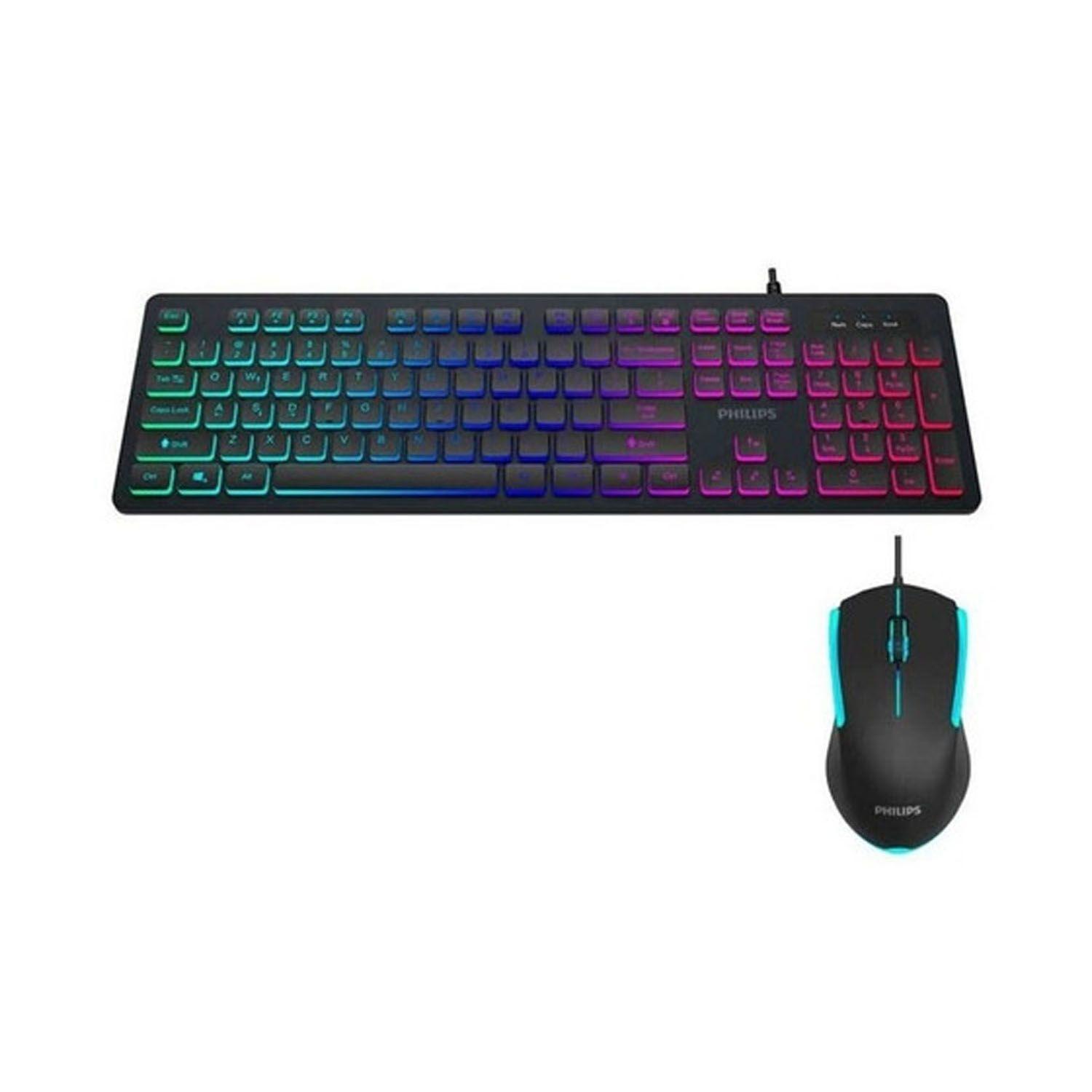 Kit Teclado Y Mouse Gamer Iluminado Philips G264 -crazygames-0