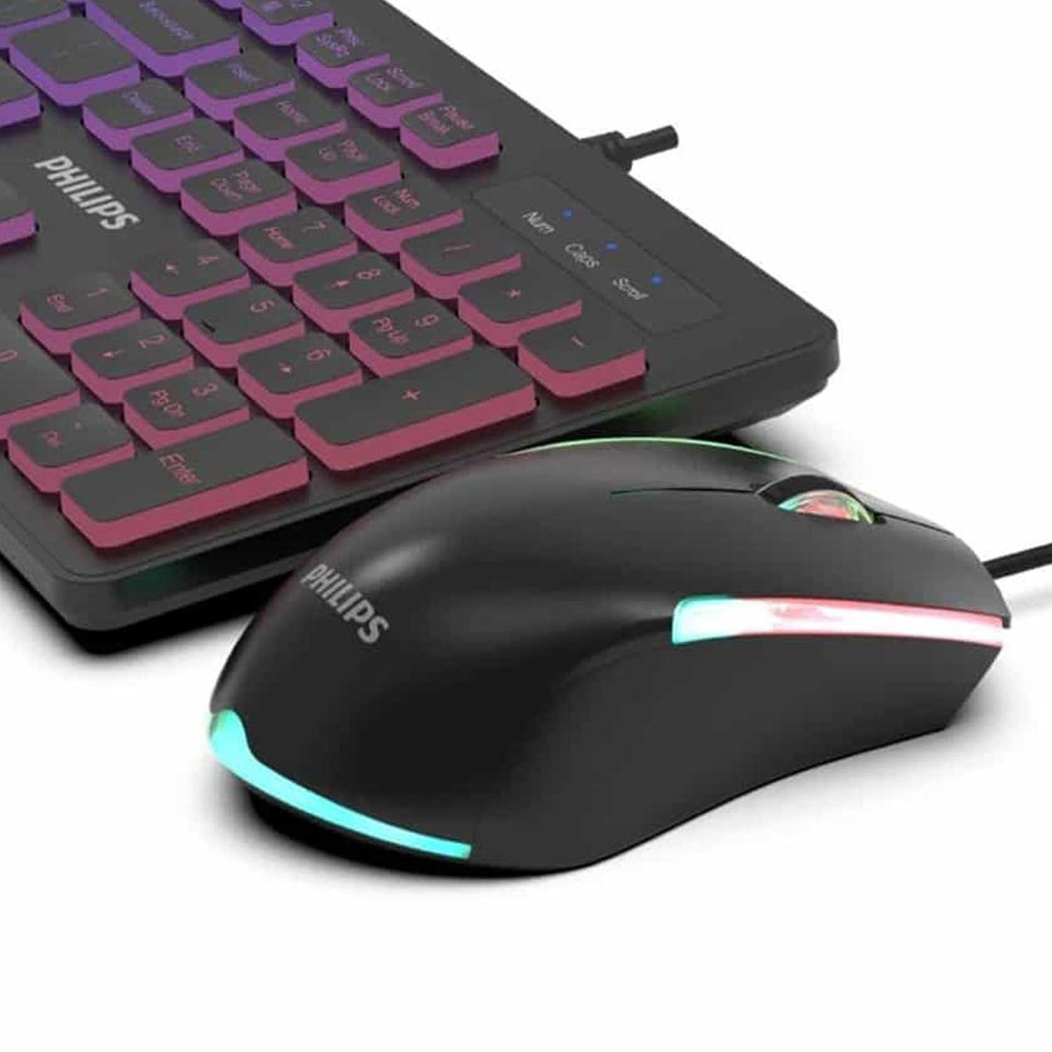 Kit Teclado Y Mouse Gamer Iluminado Philips G264 -crazygames-1