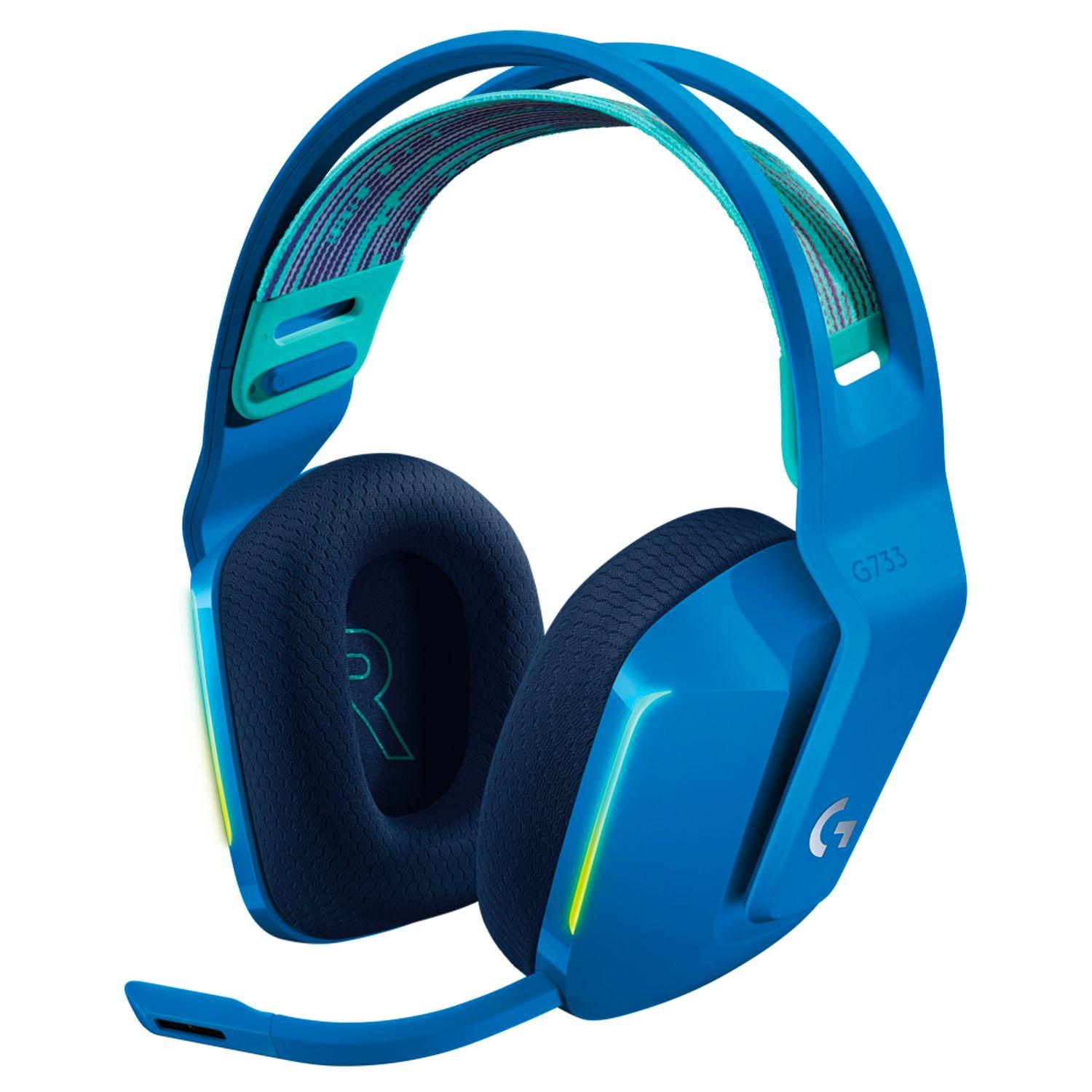 Audífonos Logitech G733 Inalámbricos Lightspeed Rgb Azul-0