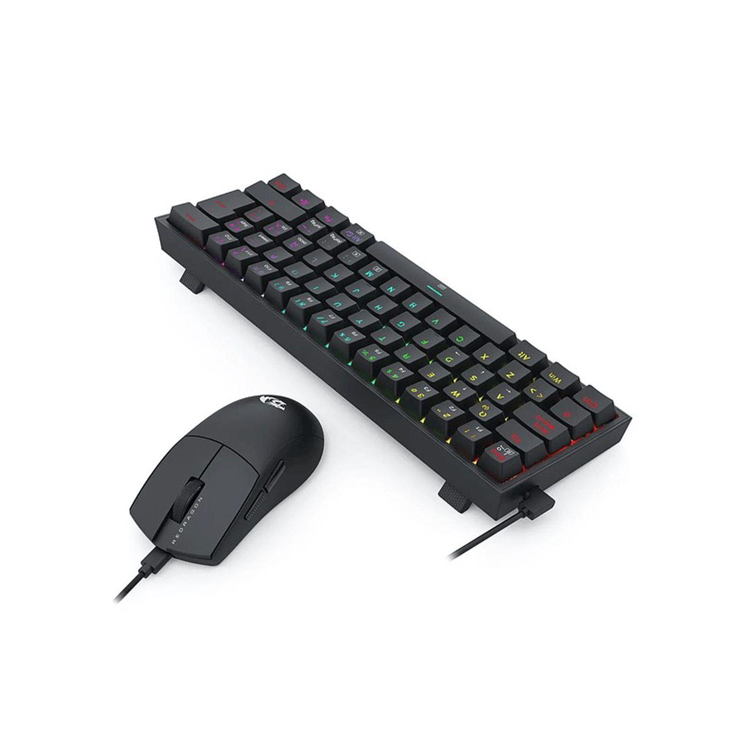 Kit De Teclado Y Mouse Redragon S143 Alámbrico Black Español-2