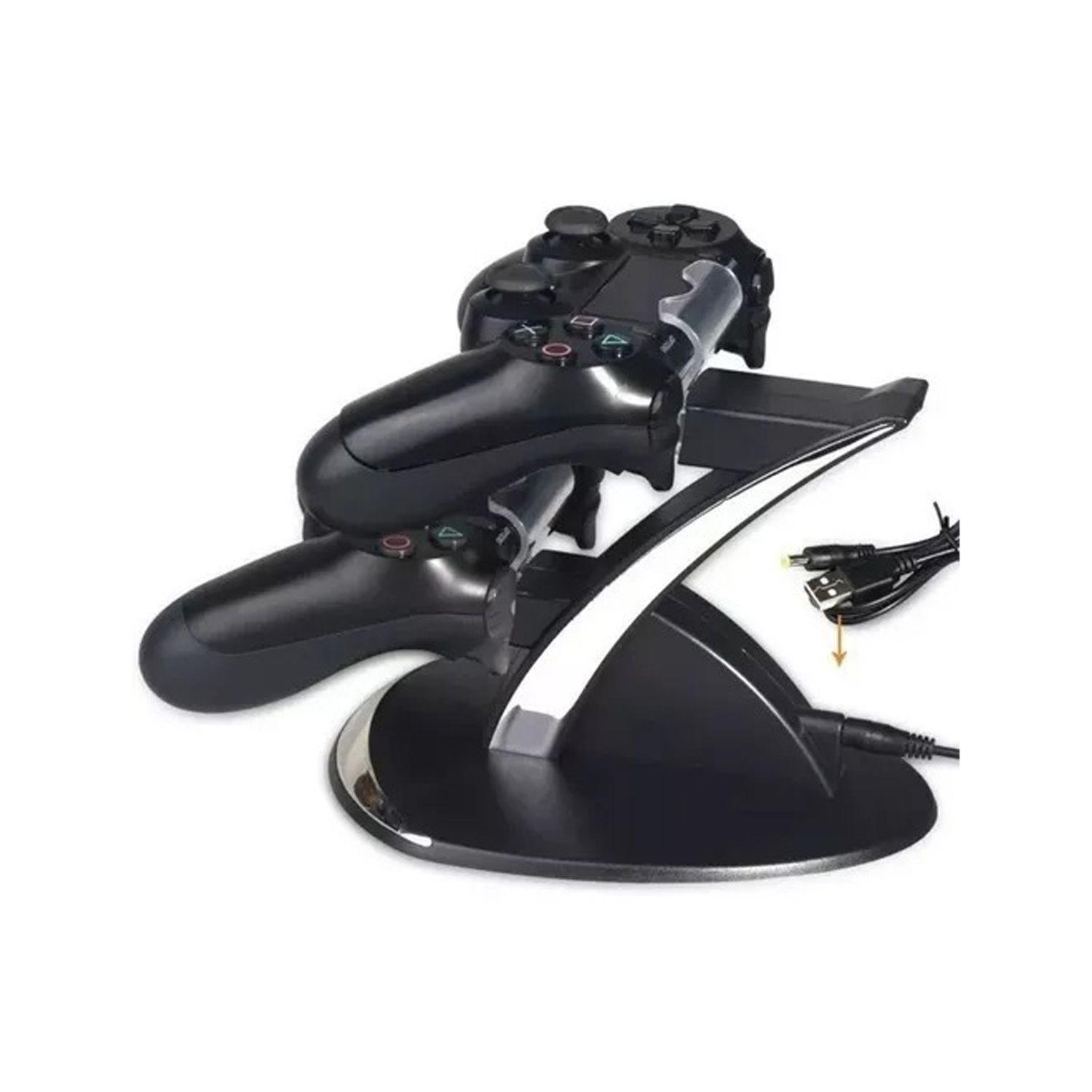 Base De Carga Doble Para Mandos Ps4 Con Luz Led-2