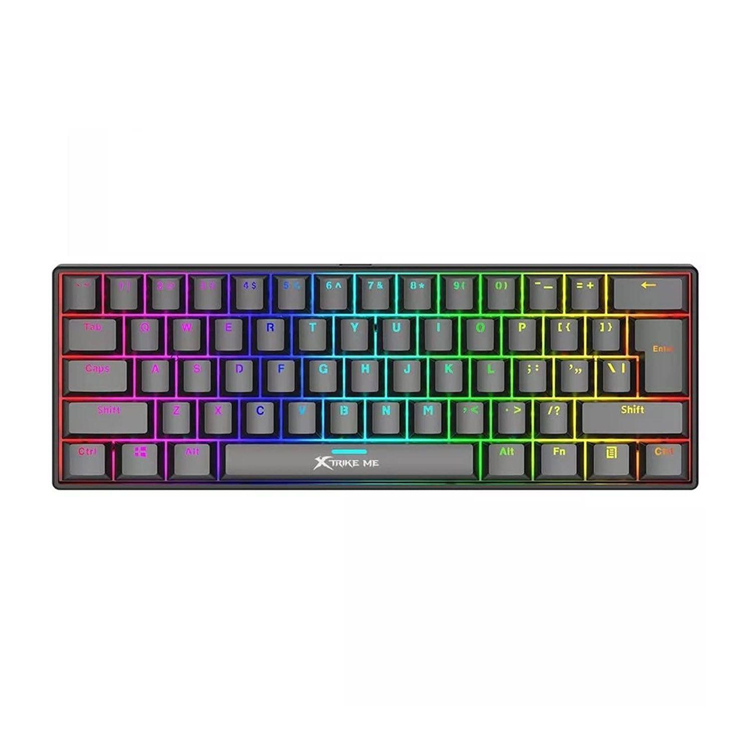 Teclado Mecánico 60% Pudding Switch Blue Ingles GK-985P-1