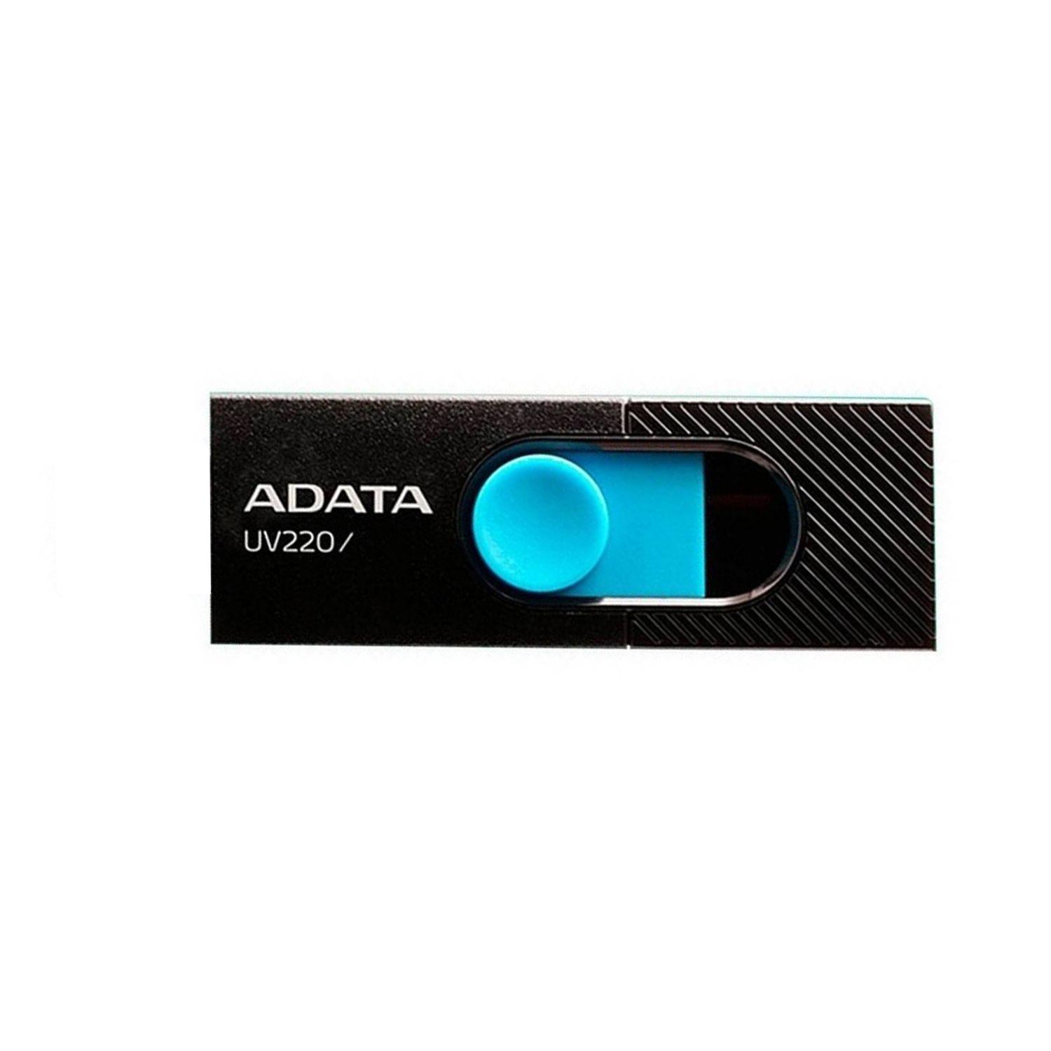 Pendrive Adata 32gb Retractil UV220 Negro/Azul - Crazygames-1