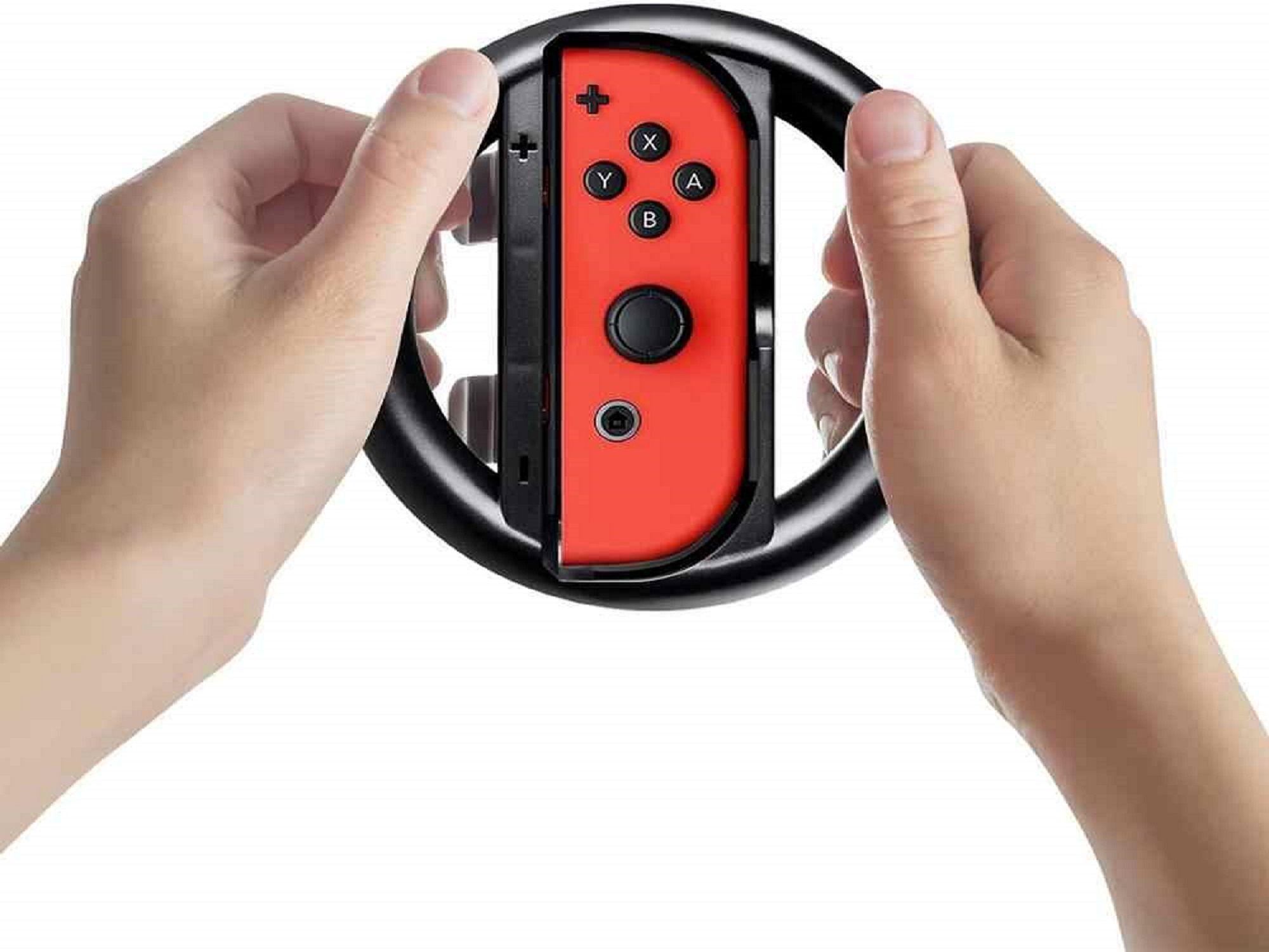 Volante Para Joycons De Nintendo Switch Negro- Crazygames-1