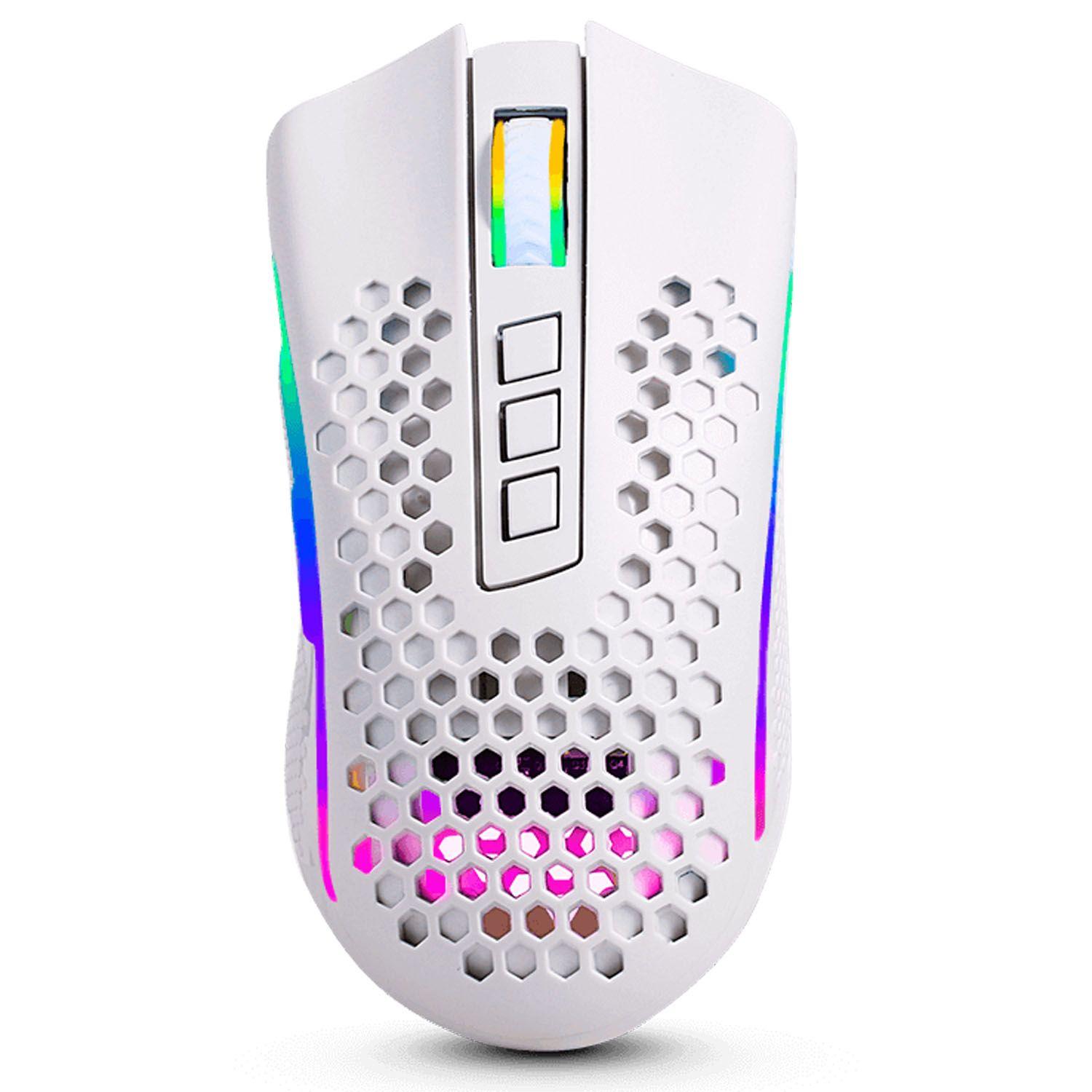Mouse Gamer Redragon Storm Pro M808W-KS Blanco Inalambrico-0