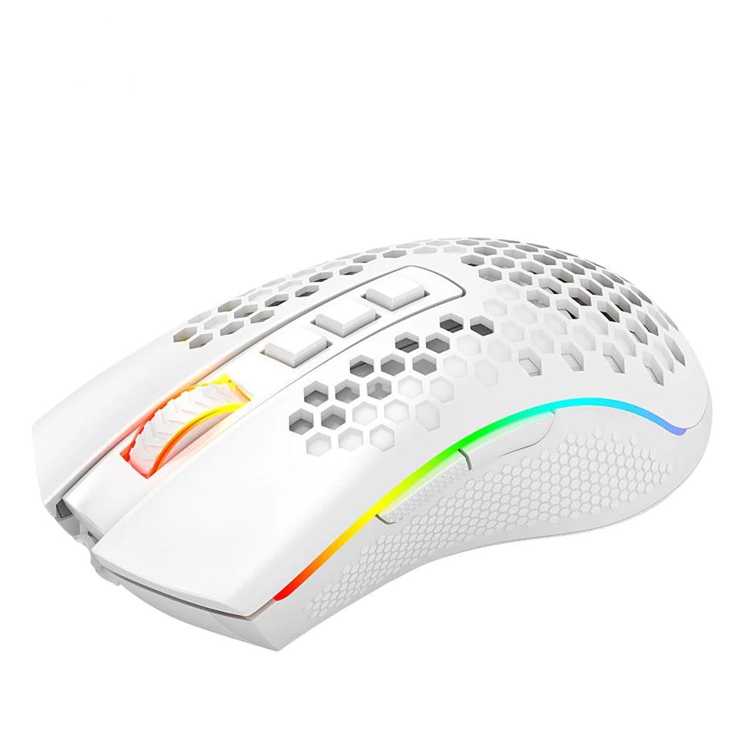 Mouse Gamer Redragon Storm Pro M808W-KS Blanco Inalambrico-2