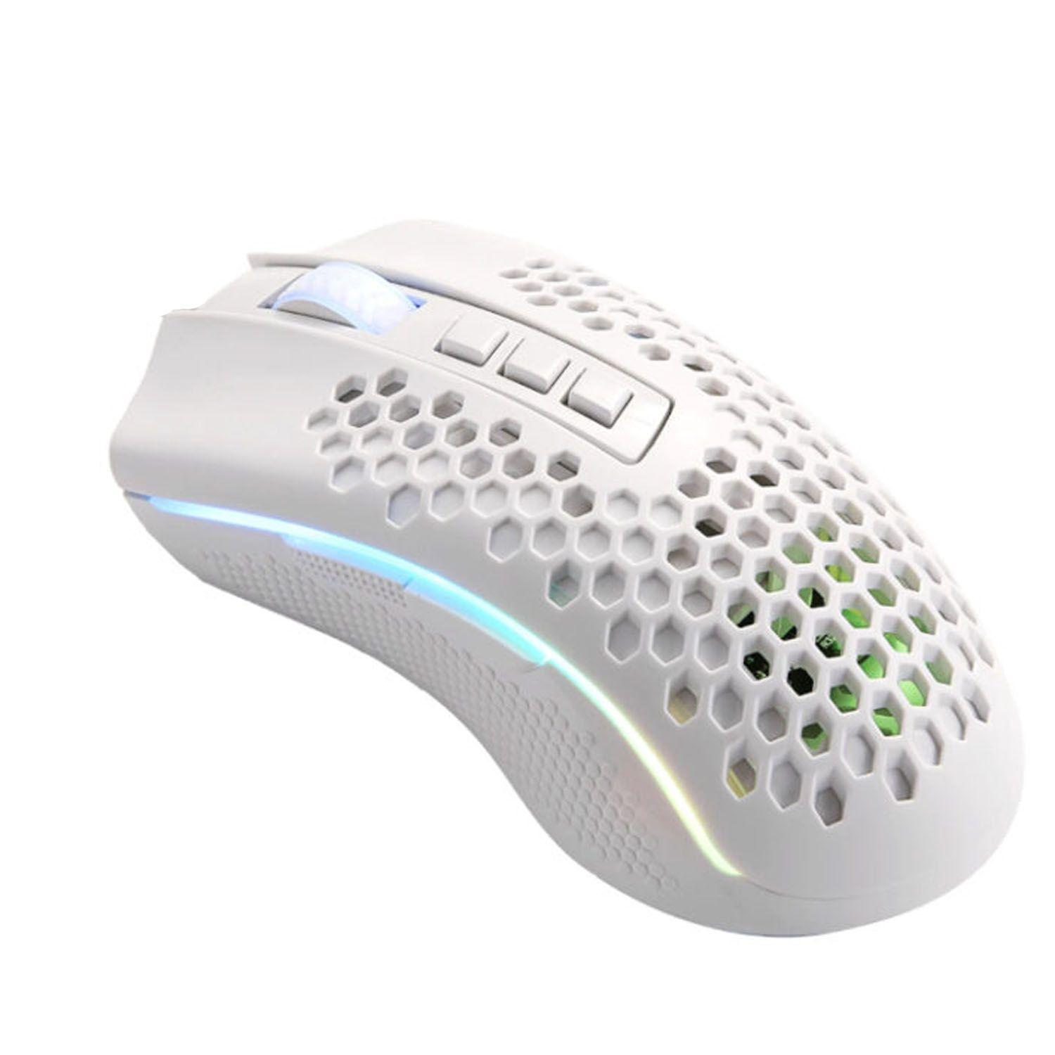 Mouse Gamer Redragon Storm Pro M808W-KS Blanco Inalambrico-3
