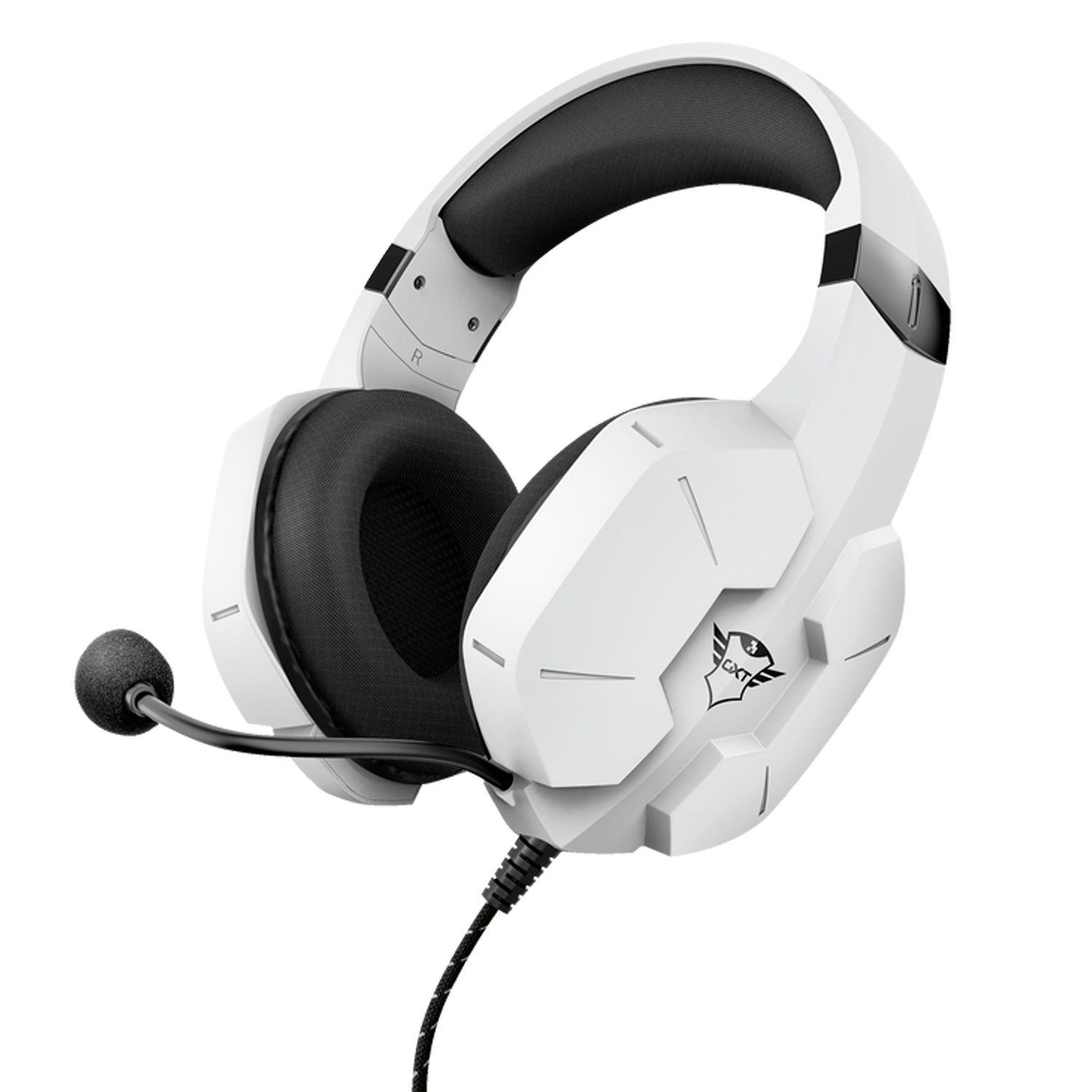 Audífono Gamer Trust Carus White PS5 GXT 323W - Crazygames-0