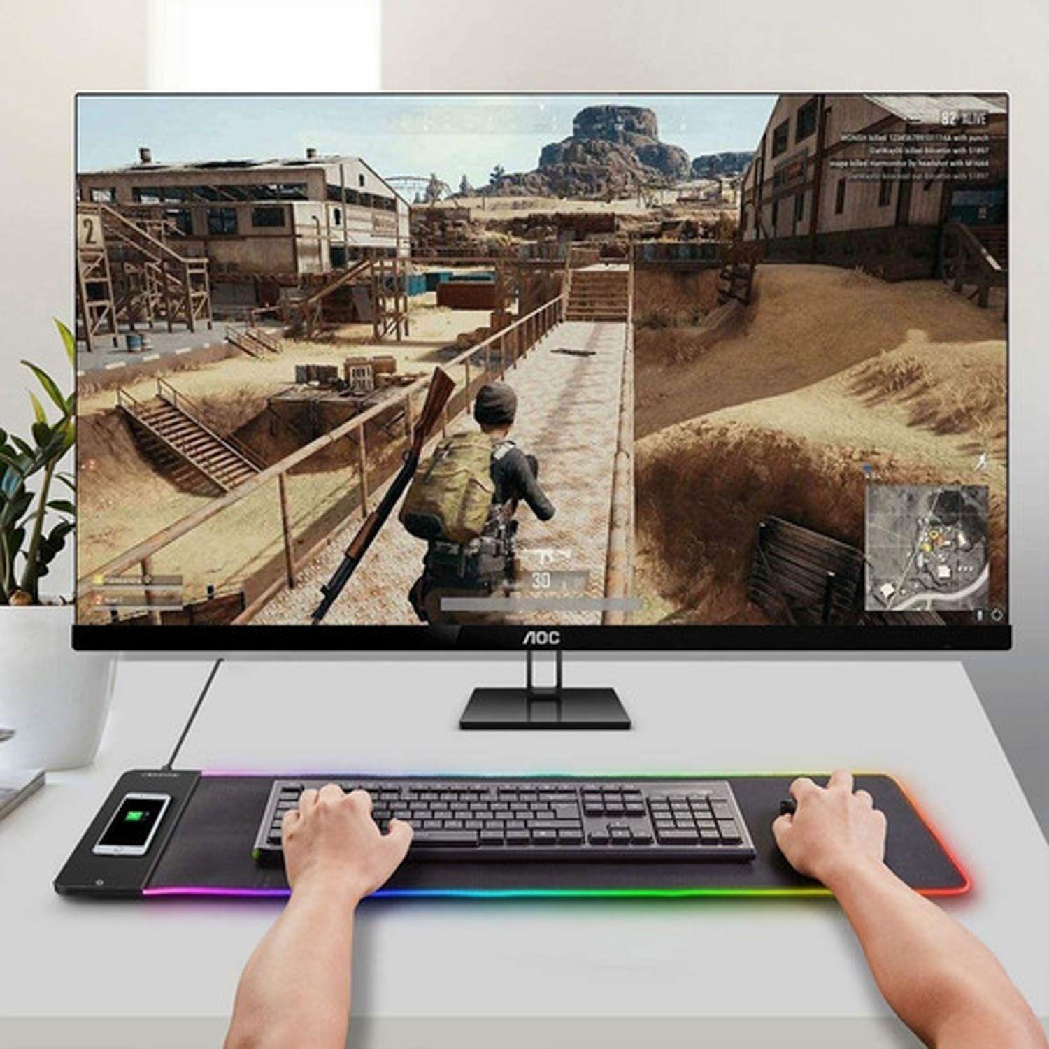 Mousepad Gamer Philips L604 Rgb Xl Carga Inalámbrica-3