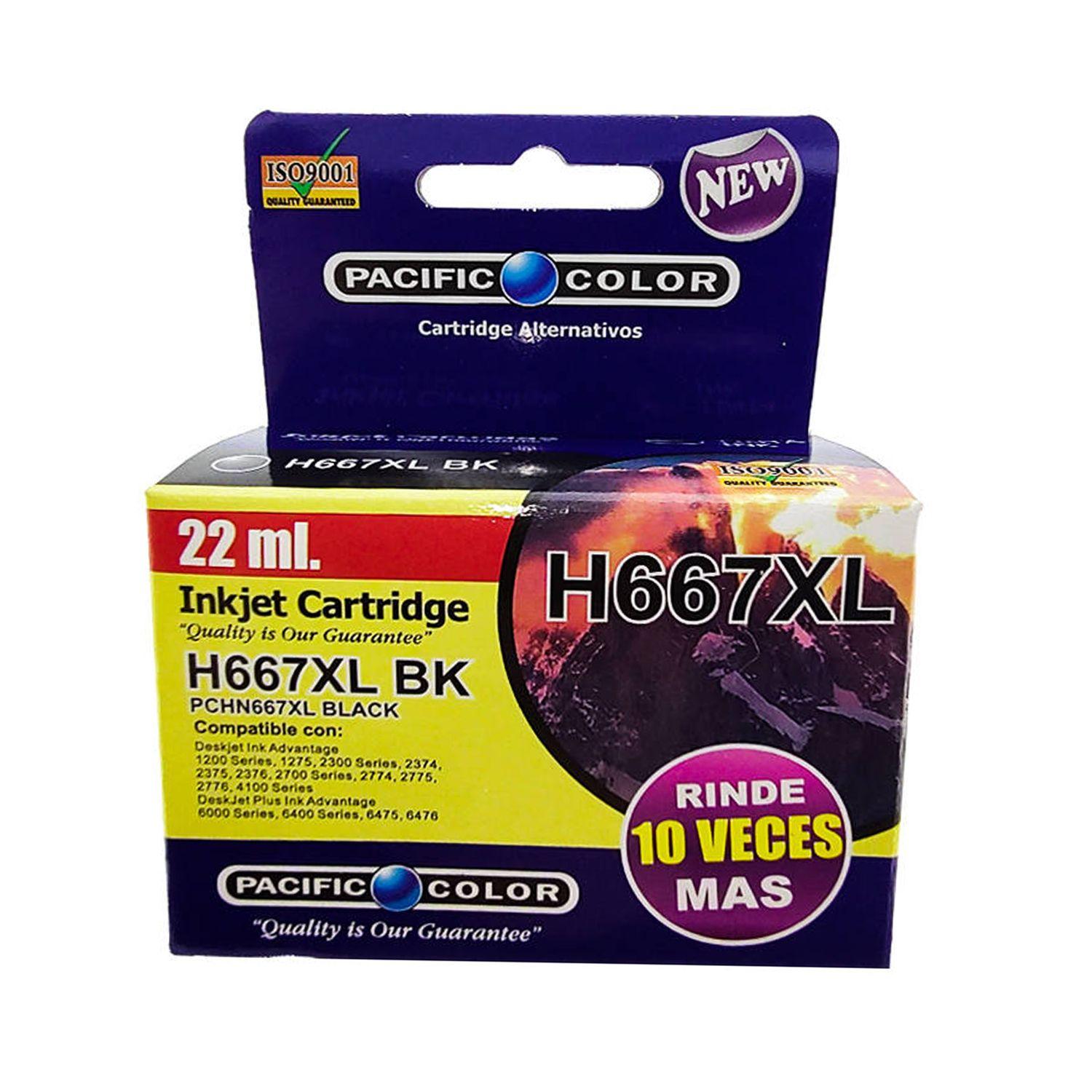 Cartucho de Tinta H667xl Negro Compatible HP - Crazygames-0