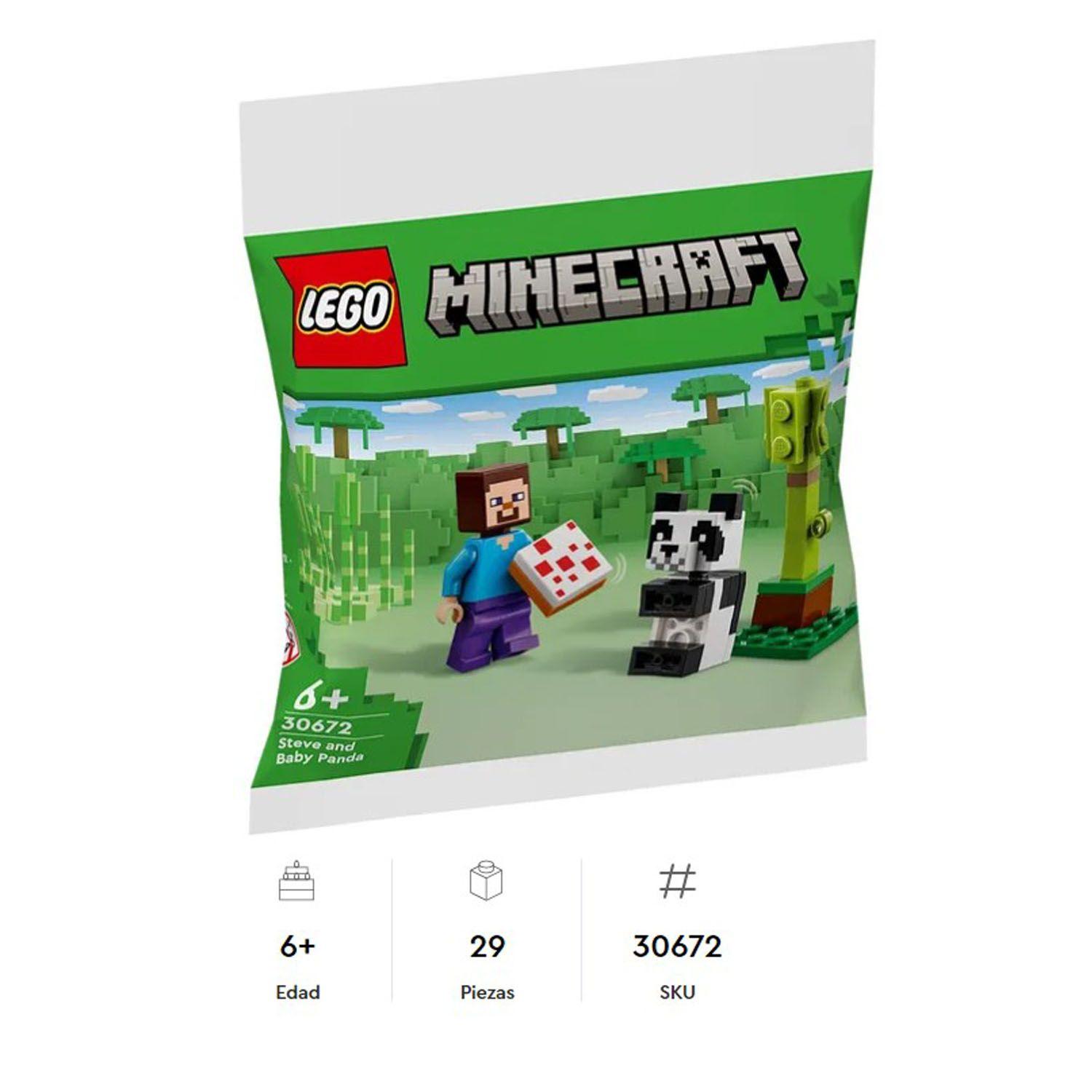 Lego Minecraft Steve Y Panda Bebe 30672 - Crazygames-5