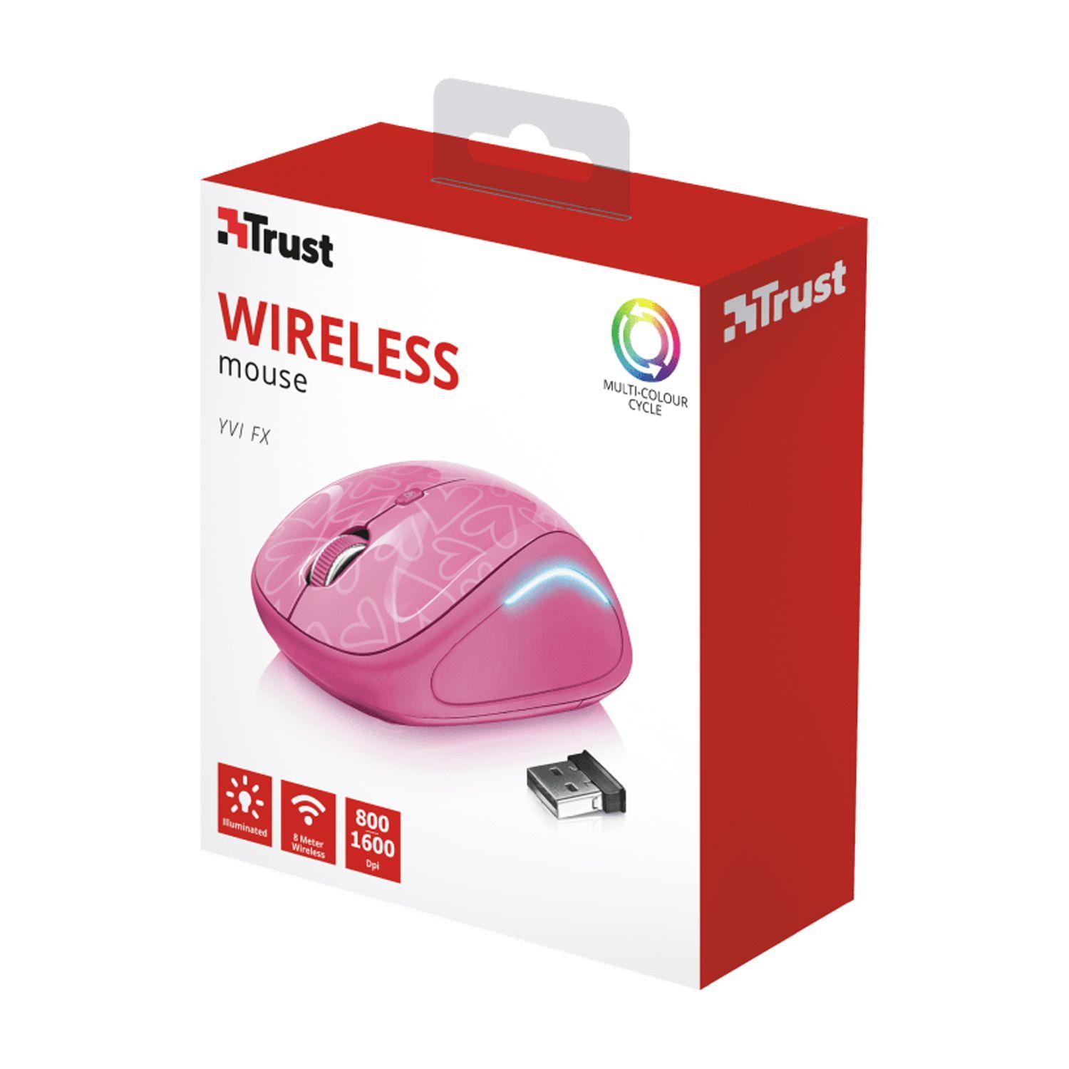 Mouse Inalambrico Trust Yvi Fx Pink - Crazygames-2
