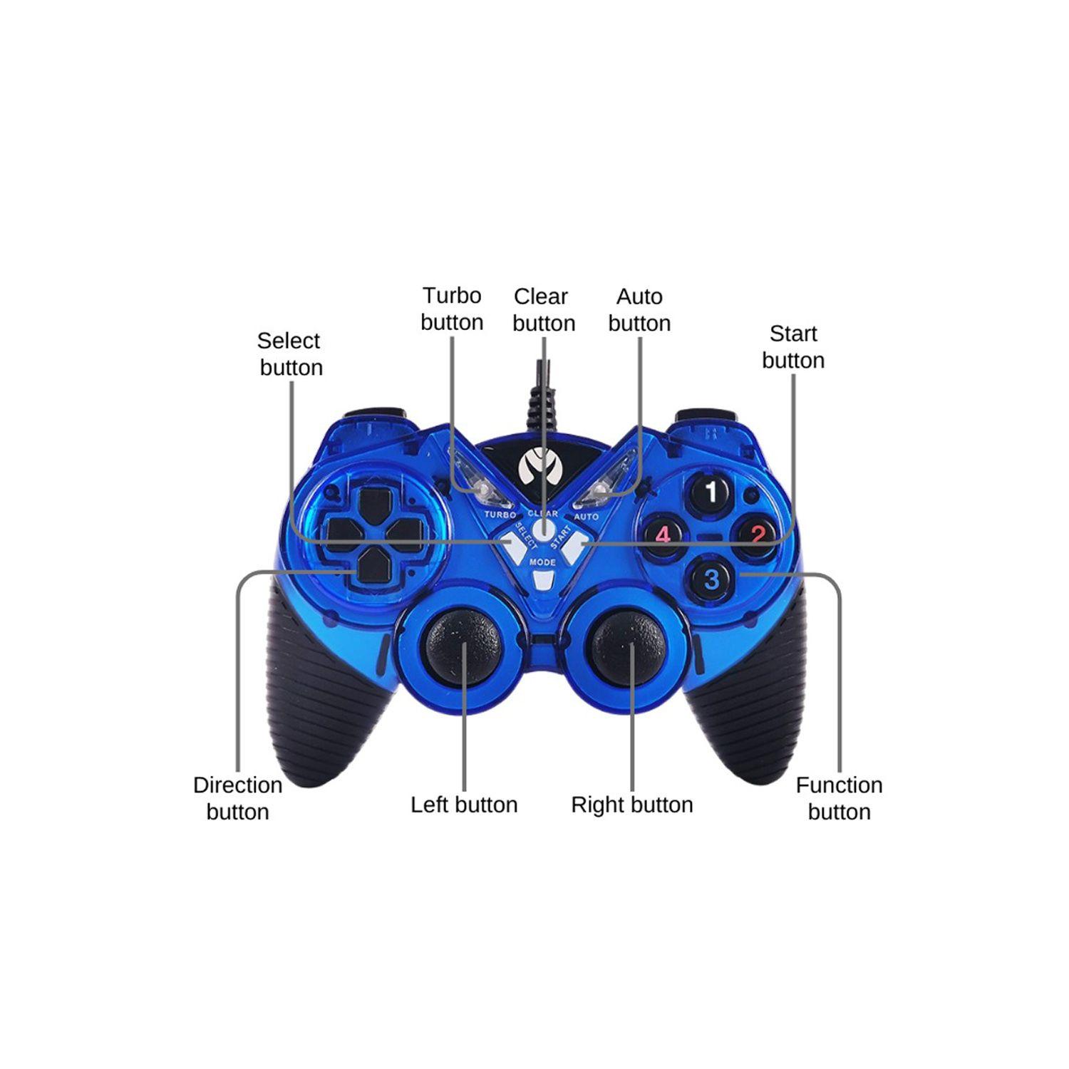 Joystick Gamepad Para Computador Gamer / PC Mikuso Blue-2
